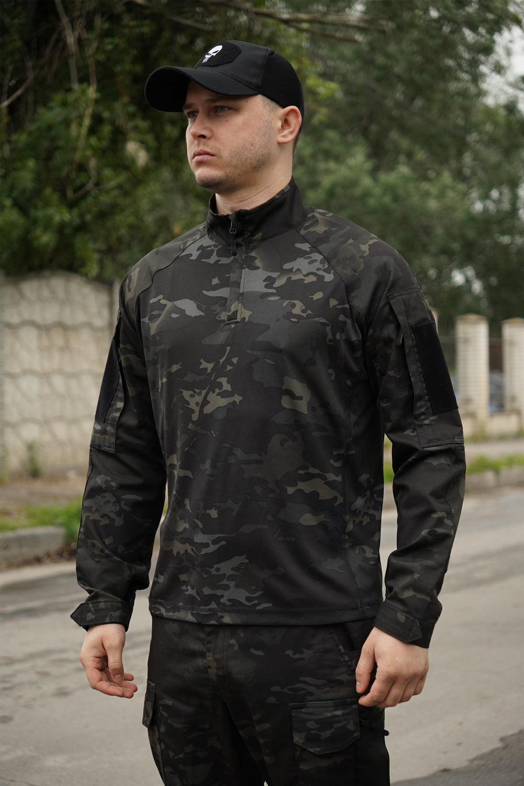 Тактична сорочка УБАКС UA (CoolPass) з довгим рукавом Black Multicam-S