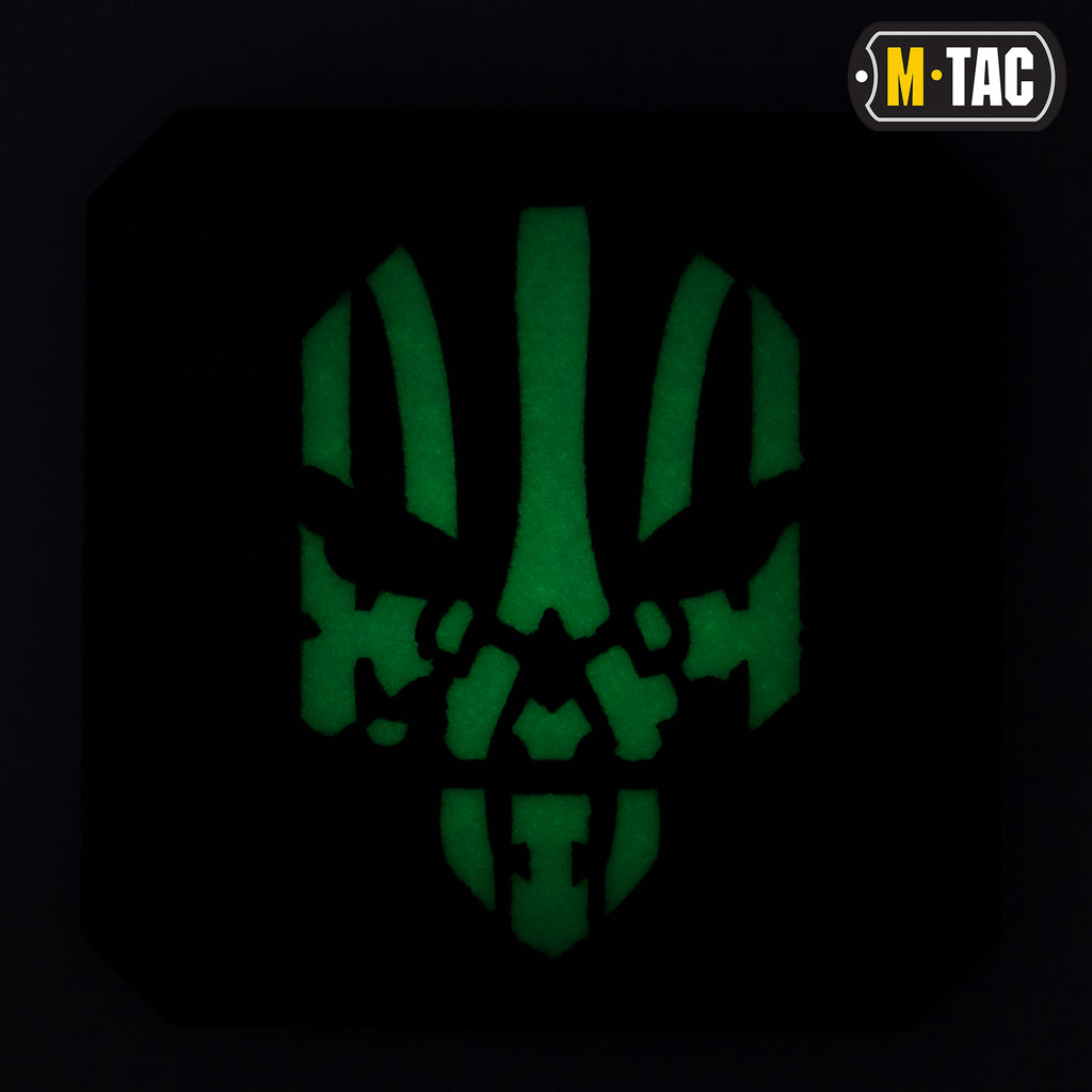 M-Tac нашивка Месник Laser Cut Black/світлонакопичувач