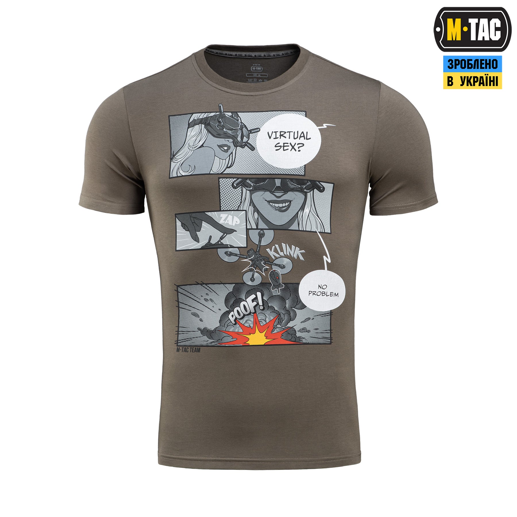 M-Tac футболка Comics Drone Girl Dark Olive
