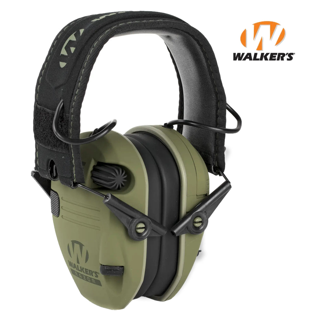 Шумоподавляючі активні навушники Walker's Razor Slim Patriot Original Олива