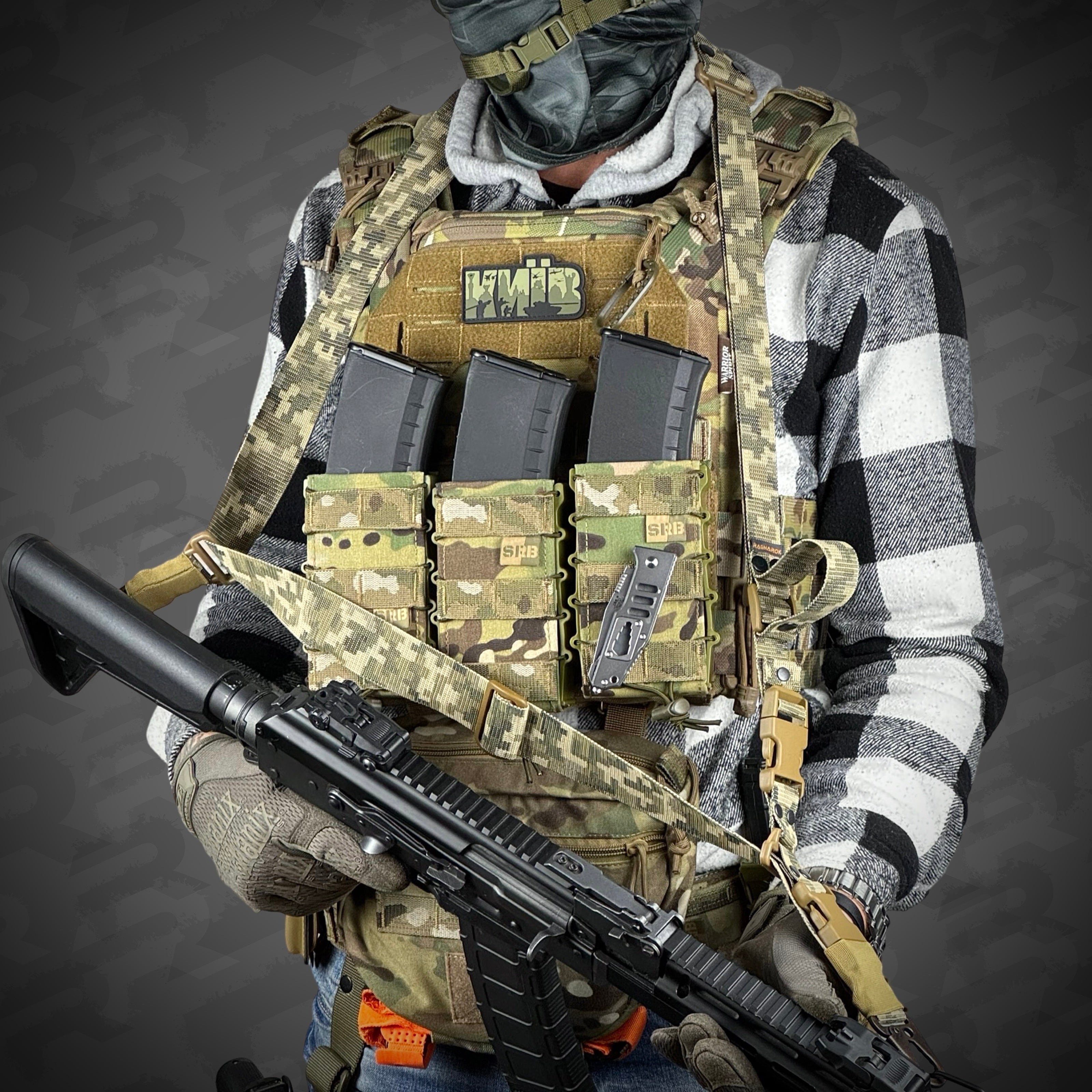 Ремінь збройовий триточковий RAGNAROK "Hel" Gen.II carbine Піксель