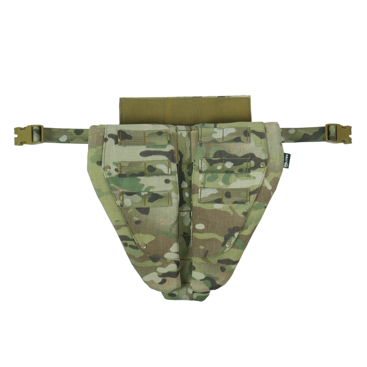 Потрійний захист паху/напашник з балістичним захистом 2 клас Militex cordura USA Мультикам