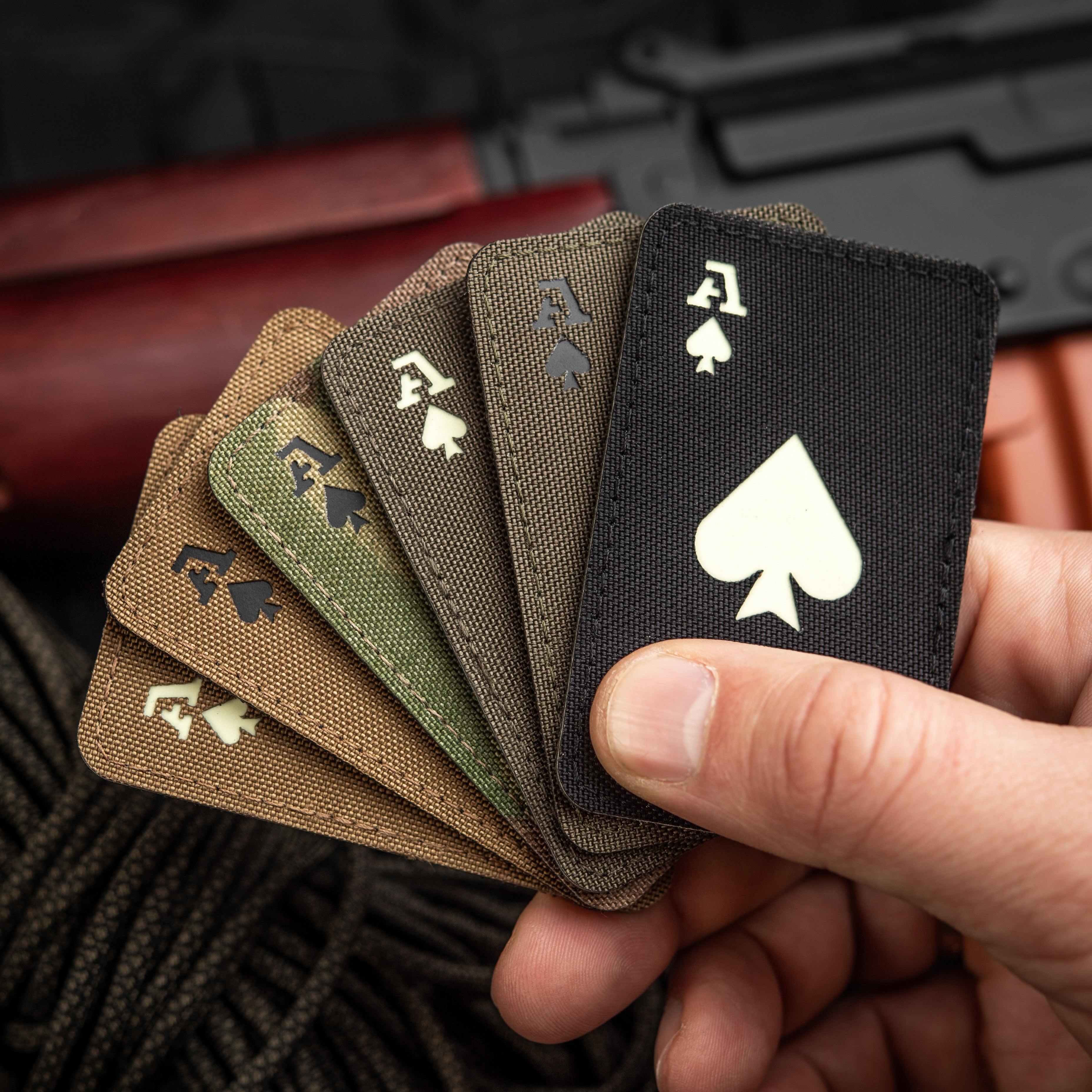 M-Tac нашивка Ace of Spades Laser Cut Black/світлонакопичувач