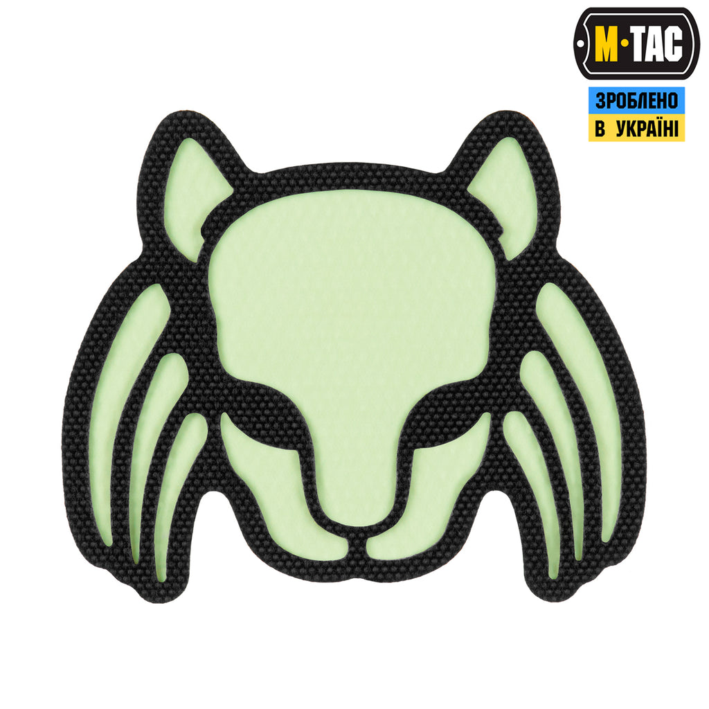 M-Tac нашивка Cat Predator Black/GID
