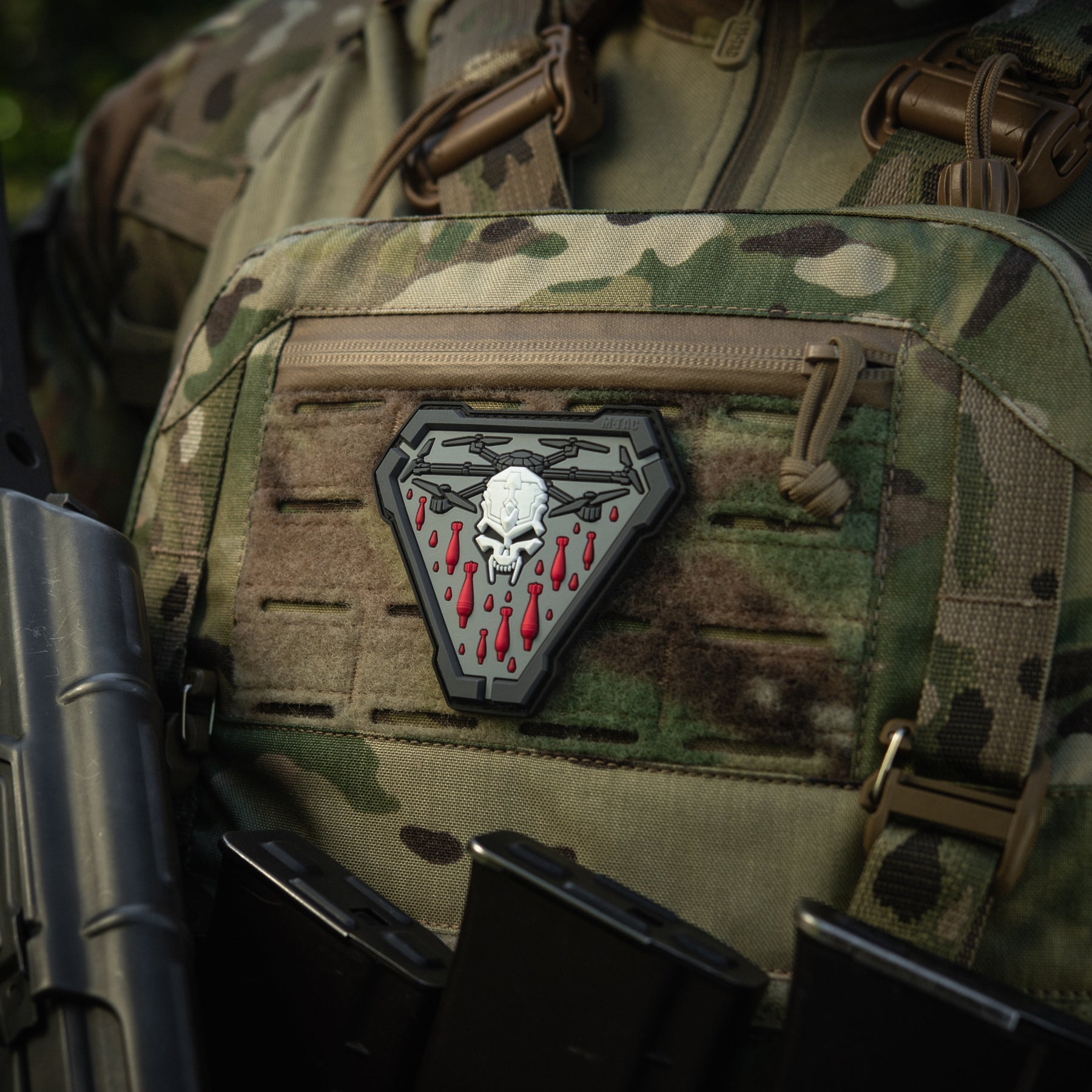 M-Tac нашивка Vampir PVC Black/Grey