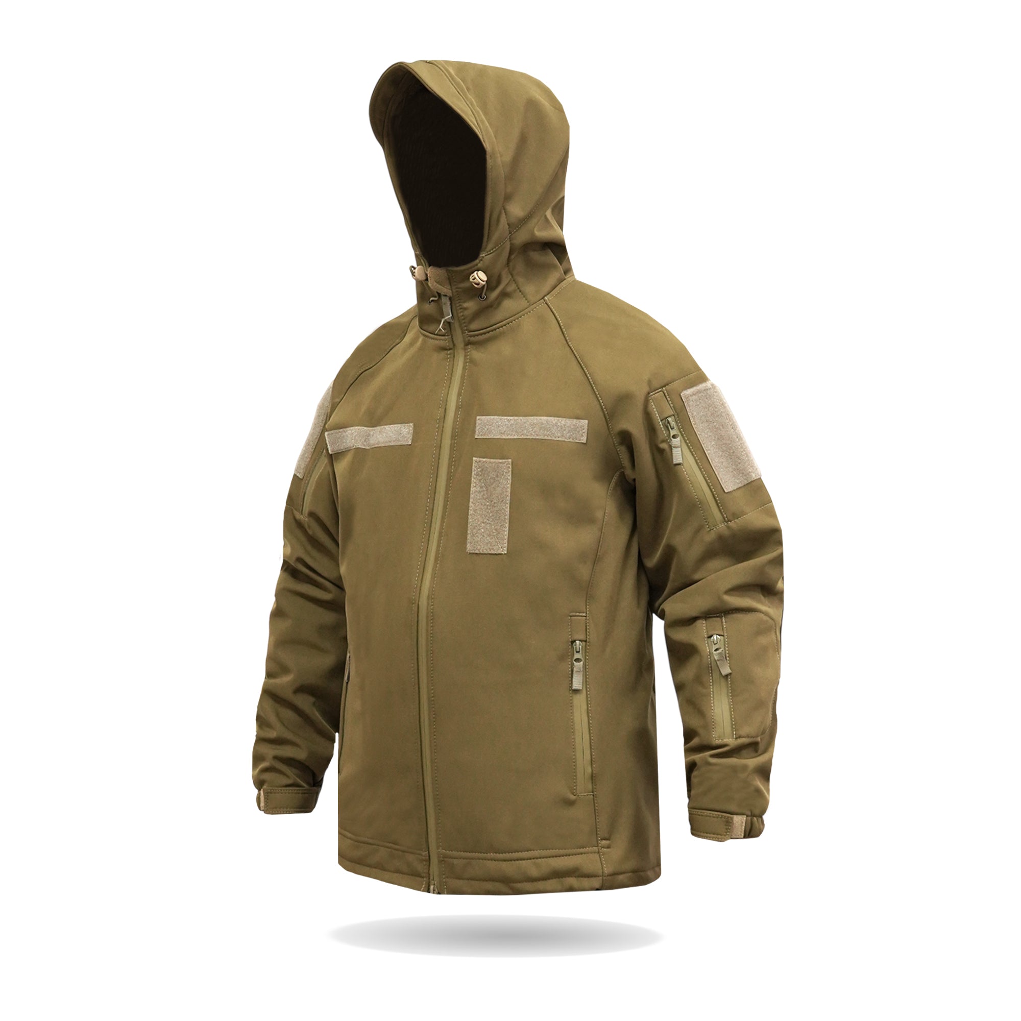 Куртка Windproof Softshell вітрозахисна (койот), водостійка, фліс 320 г/м²