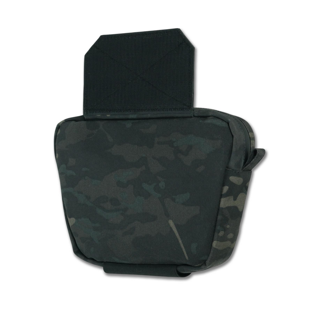 Сумка-напашник M Kiborg з балістичним пакетом 2 клас захисту PE Militex GU Сordura Black Multicam