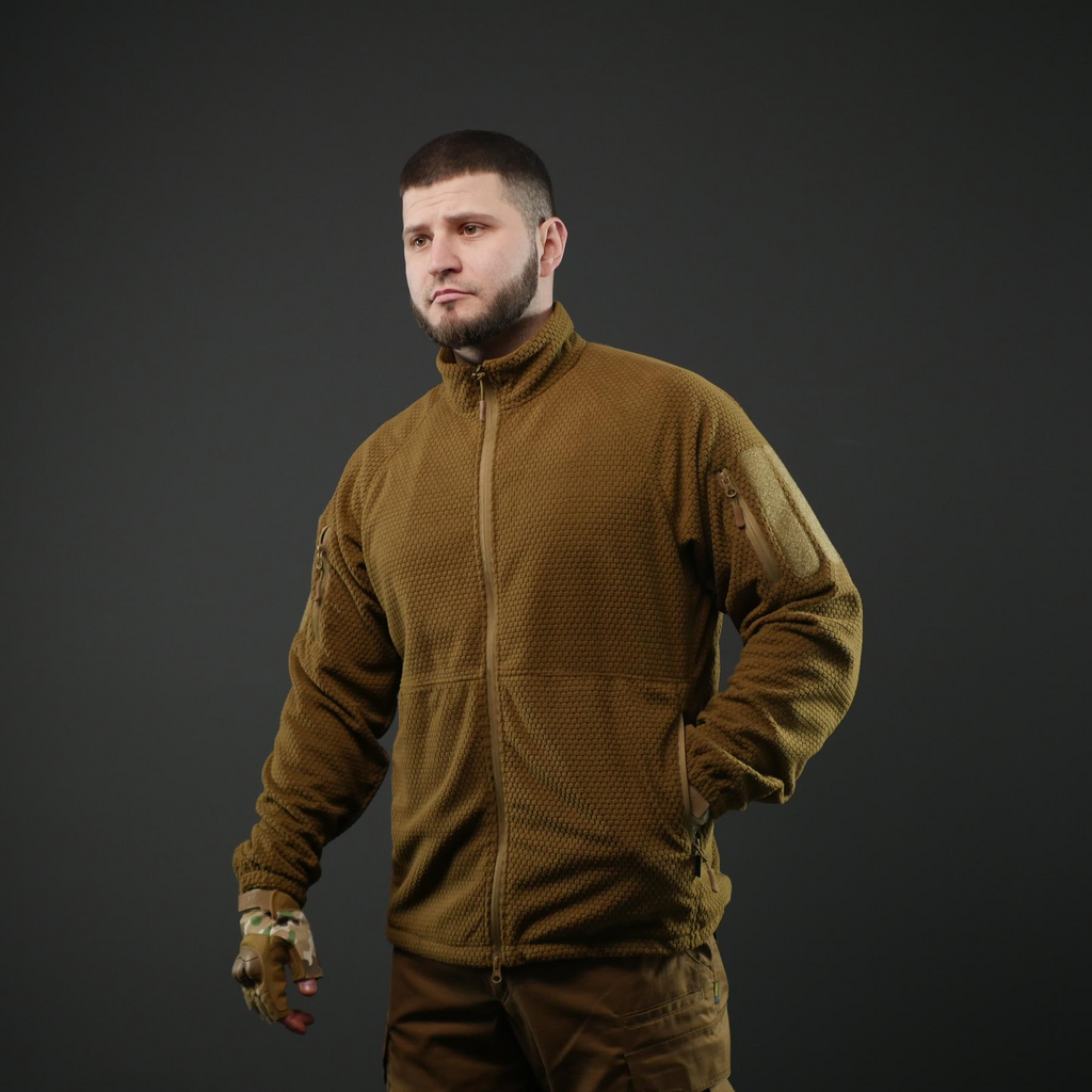 Вітрозахисна флісова кофта Militex mod. 6 — Койот