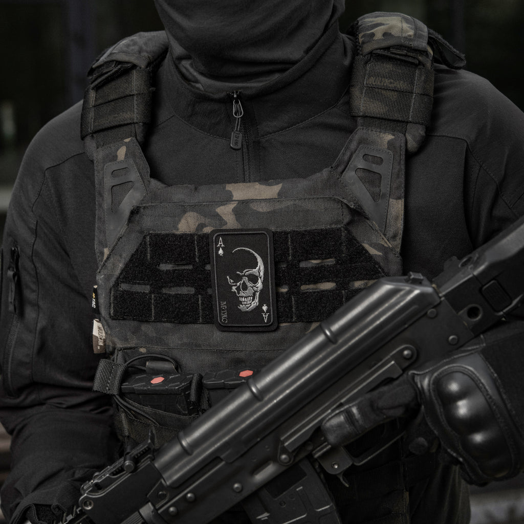 M-Tac нашивка Face of war (вишивка) Black