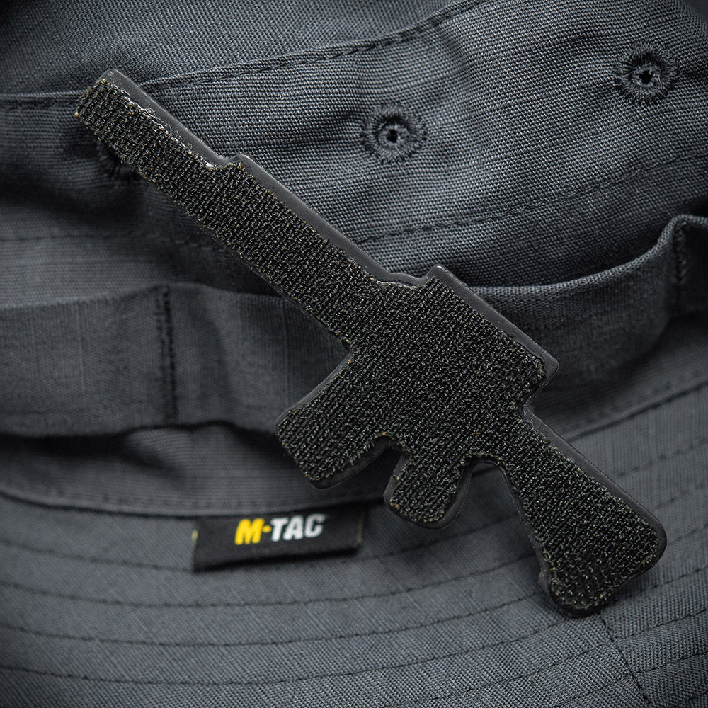 M-Tac нашивка AR-15 3D ПВХ темно-сіра