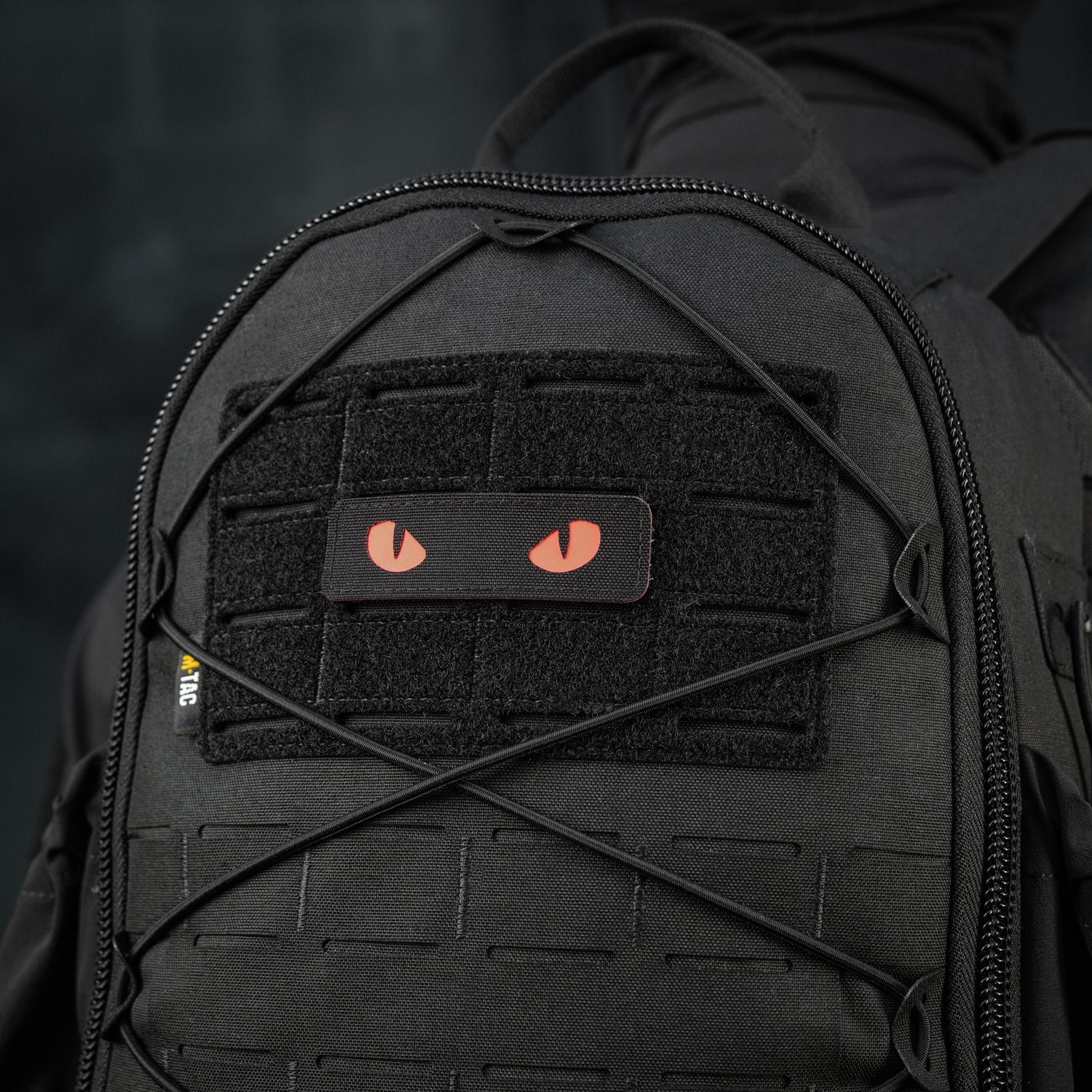 M-Tac нашивка Cat Eyes Laser Cut Black/Red/GID