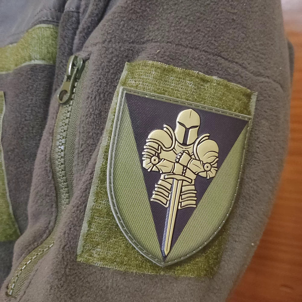 Нашивка ПВХ ЗСУ 17 окрема танкова бригада ОК Схід польовий обємни