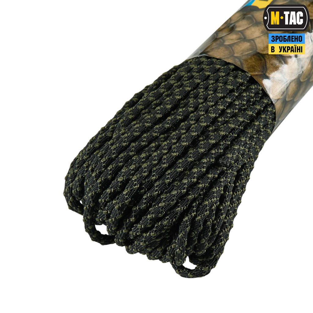 M-Tac паракорд Dragon Cord 30m Black/Ranger Green