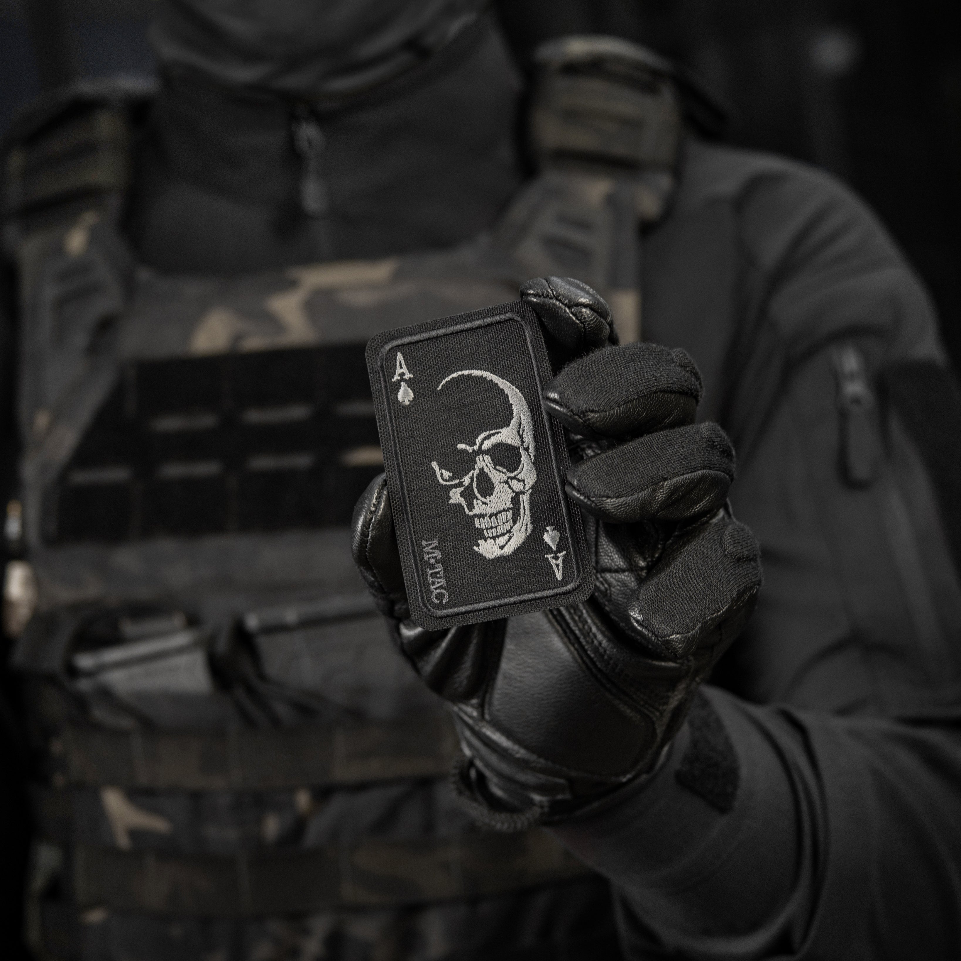M-Tac нашивка Face of war (вишивка) Black