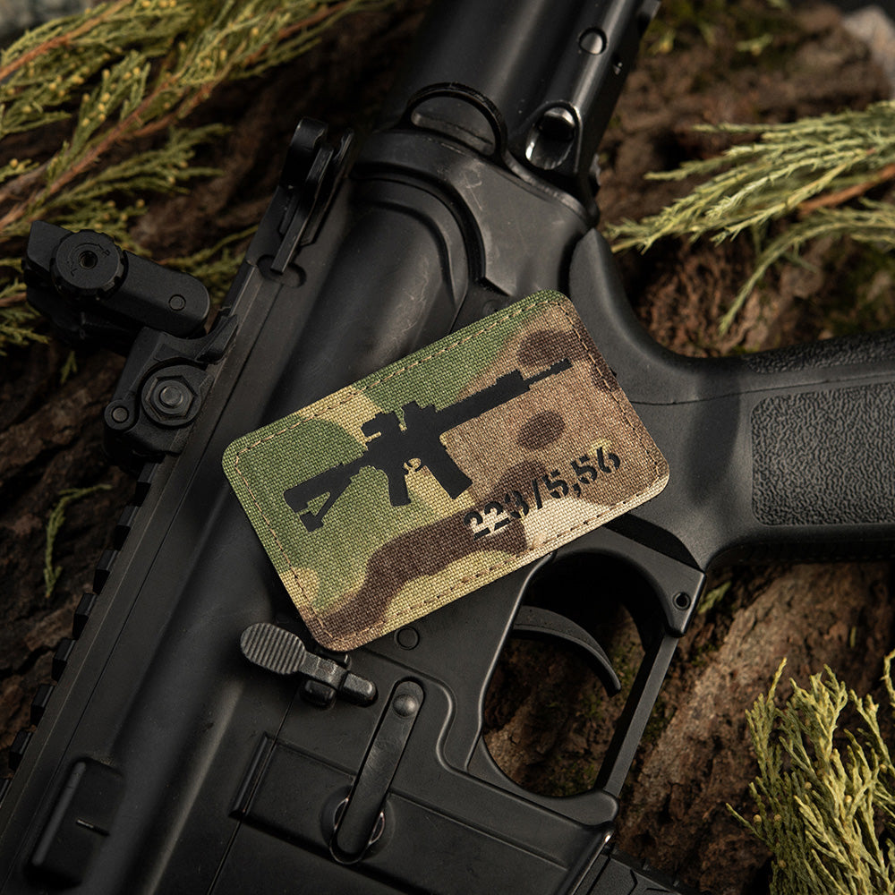 M-Tac нашивка AR-15 223/5,56 Laser Cut Multicam/Black