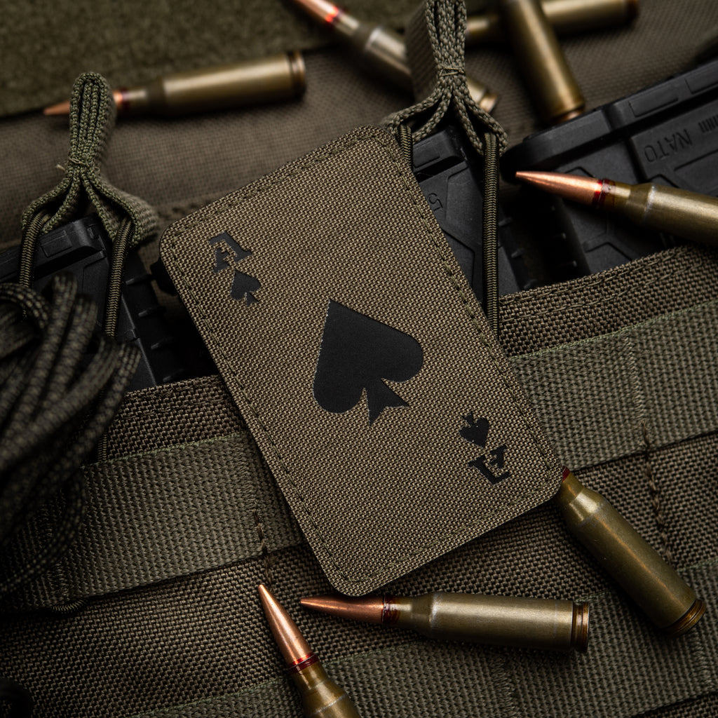 M-Tac нашивка Ace of Spades Laser Cut Ranger Green/Black