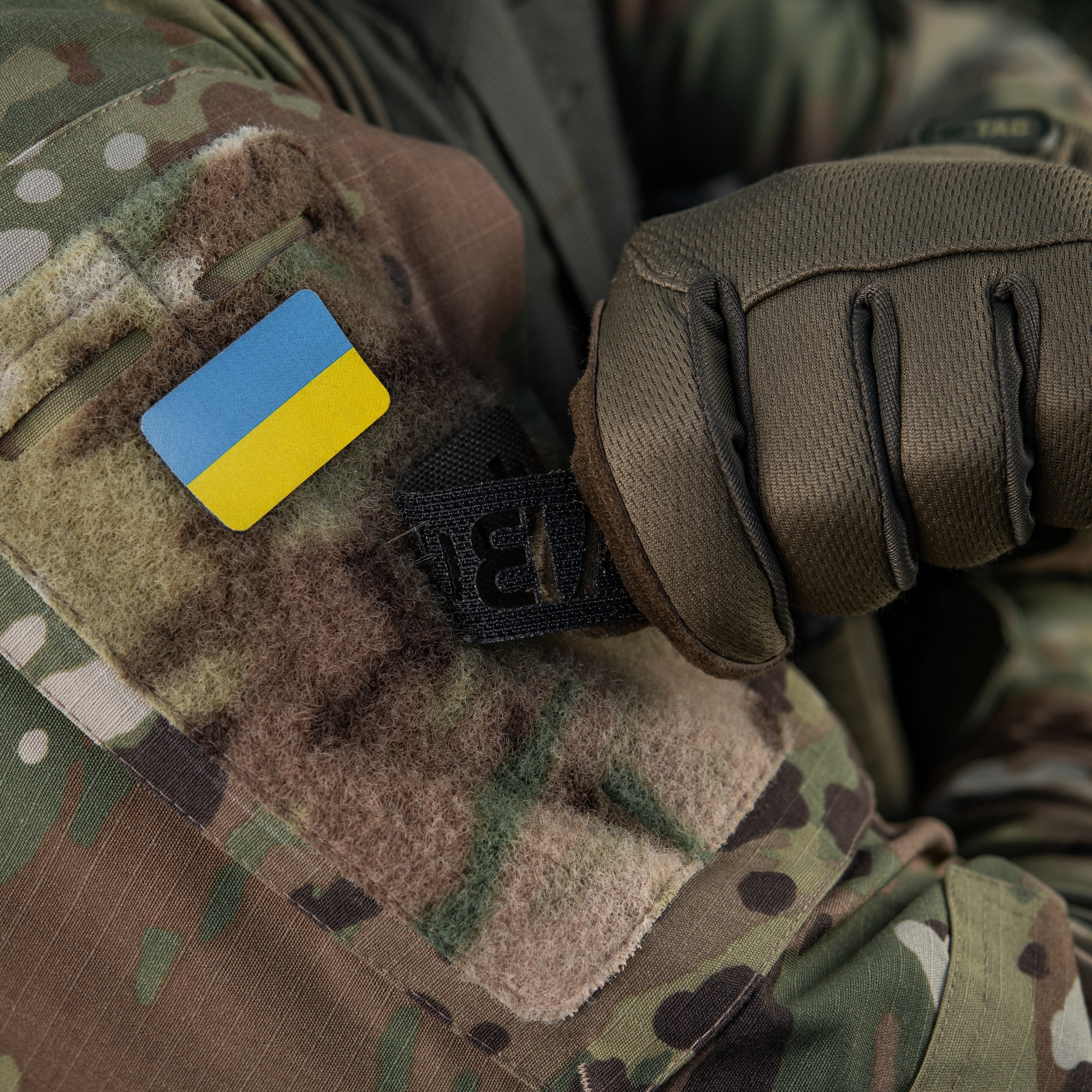 M-Tac нашивка група крові AB (IV) + наскрізна Laser Cut 25х80 Ranger Green