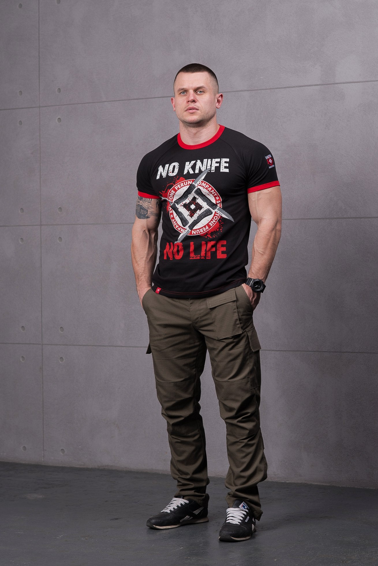SvaStone футболка No Knife - No Life Sport Edition