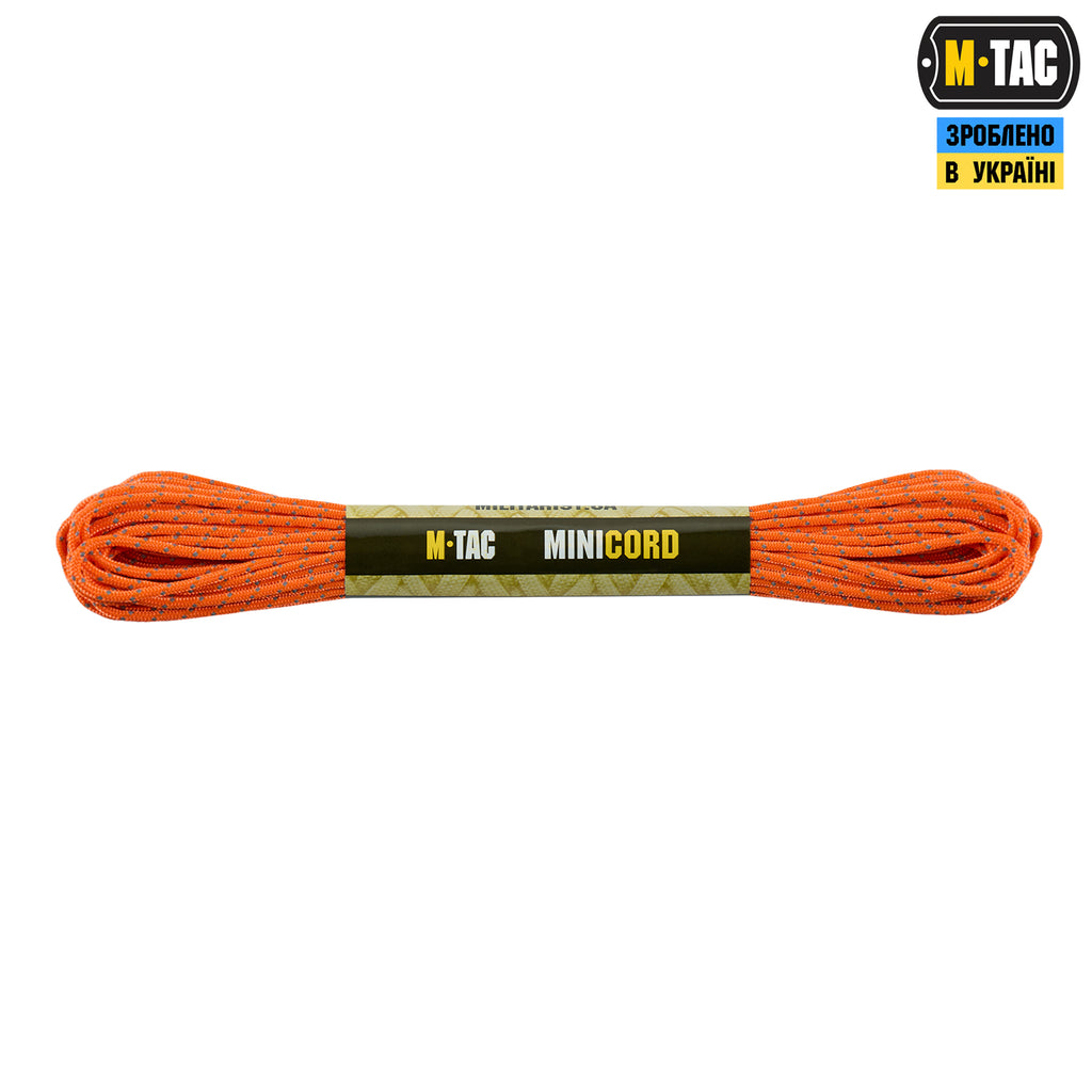 M-Tac паракорд Minicord Reflective Orange 15м