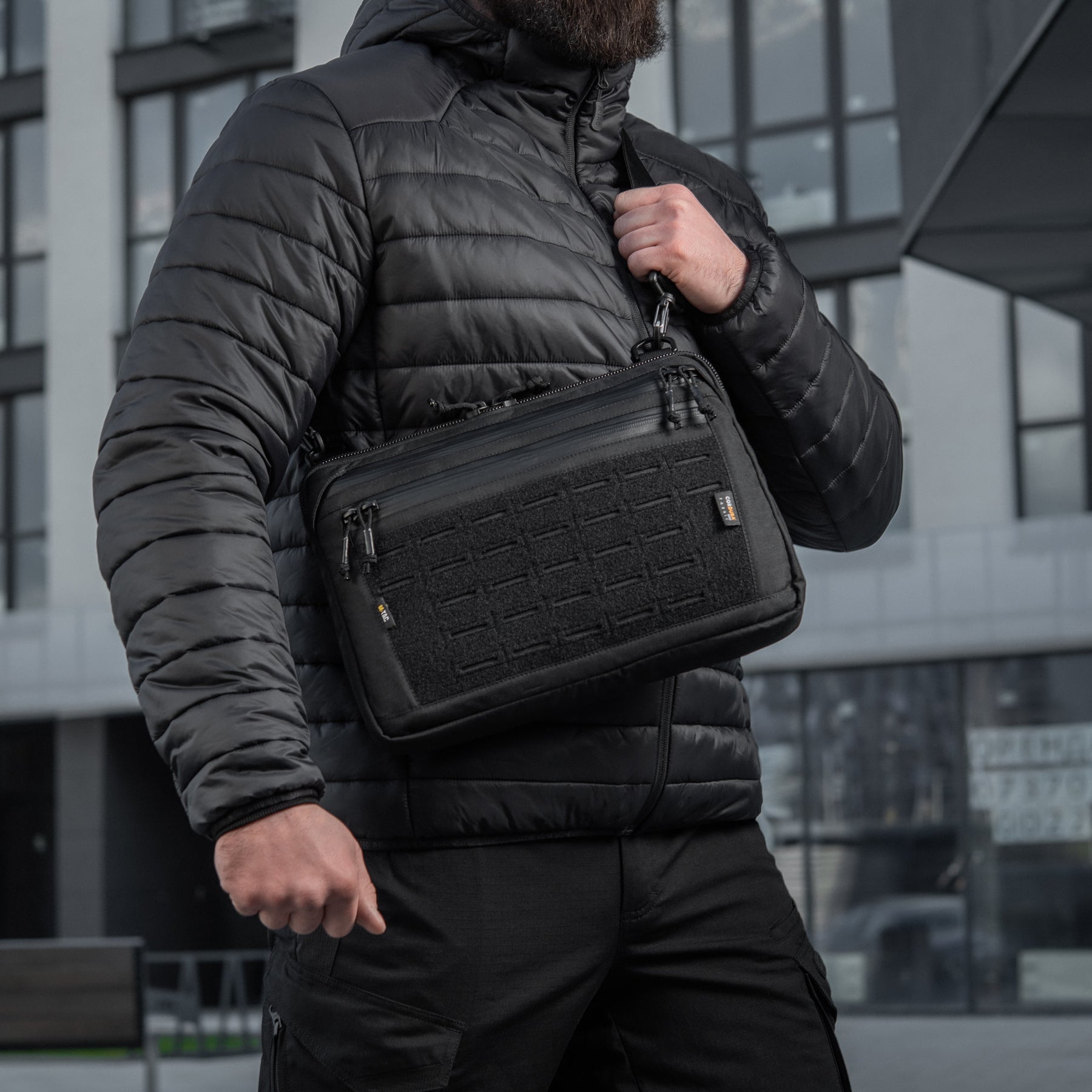 M-Tac сумка Admin Bag Large Elite з липучкою Black