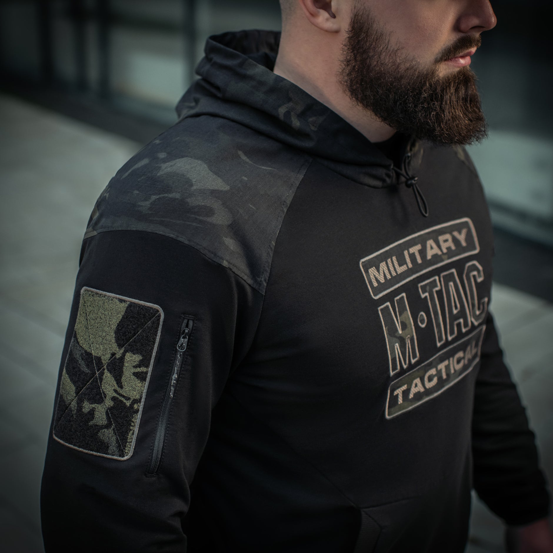 M-Tac кофта Hoodie Combat Black Multicam