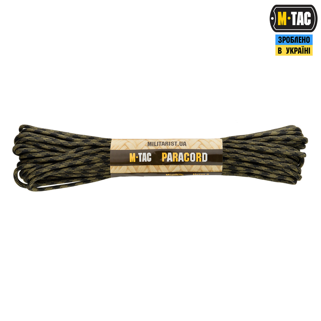 M-Tac паракорд 550 type III Black & Army Green 15м