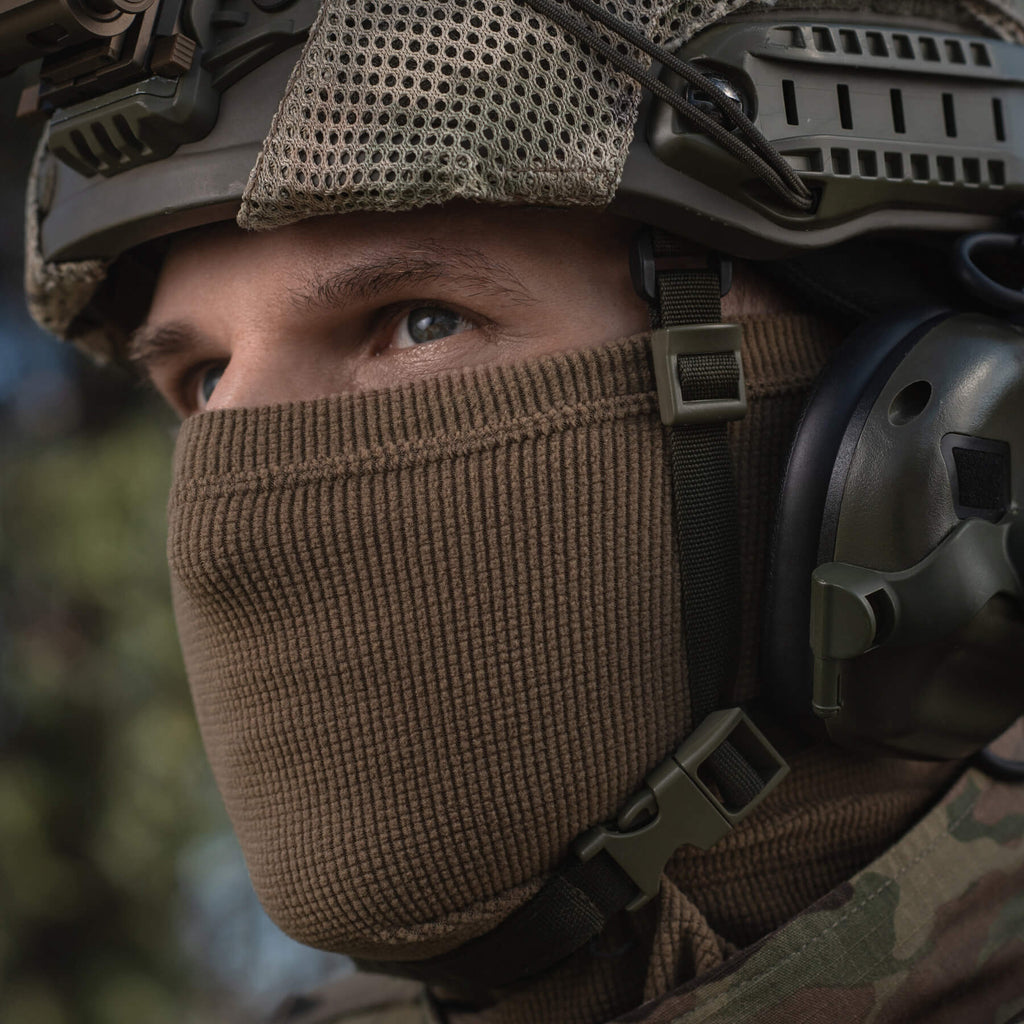 M-Tac шарф-труба анатомічний мікрофліс ріп-стоп Tan