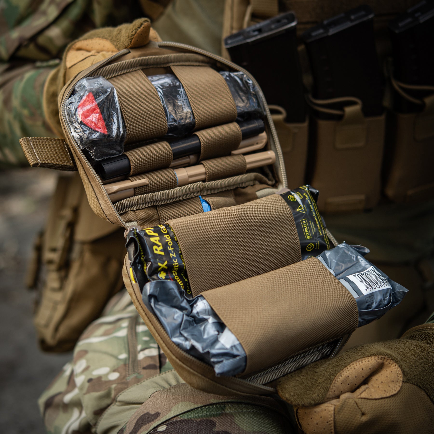 M-Tac підсумок медичний горизонтальний Large Elite Coyote
