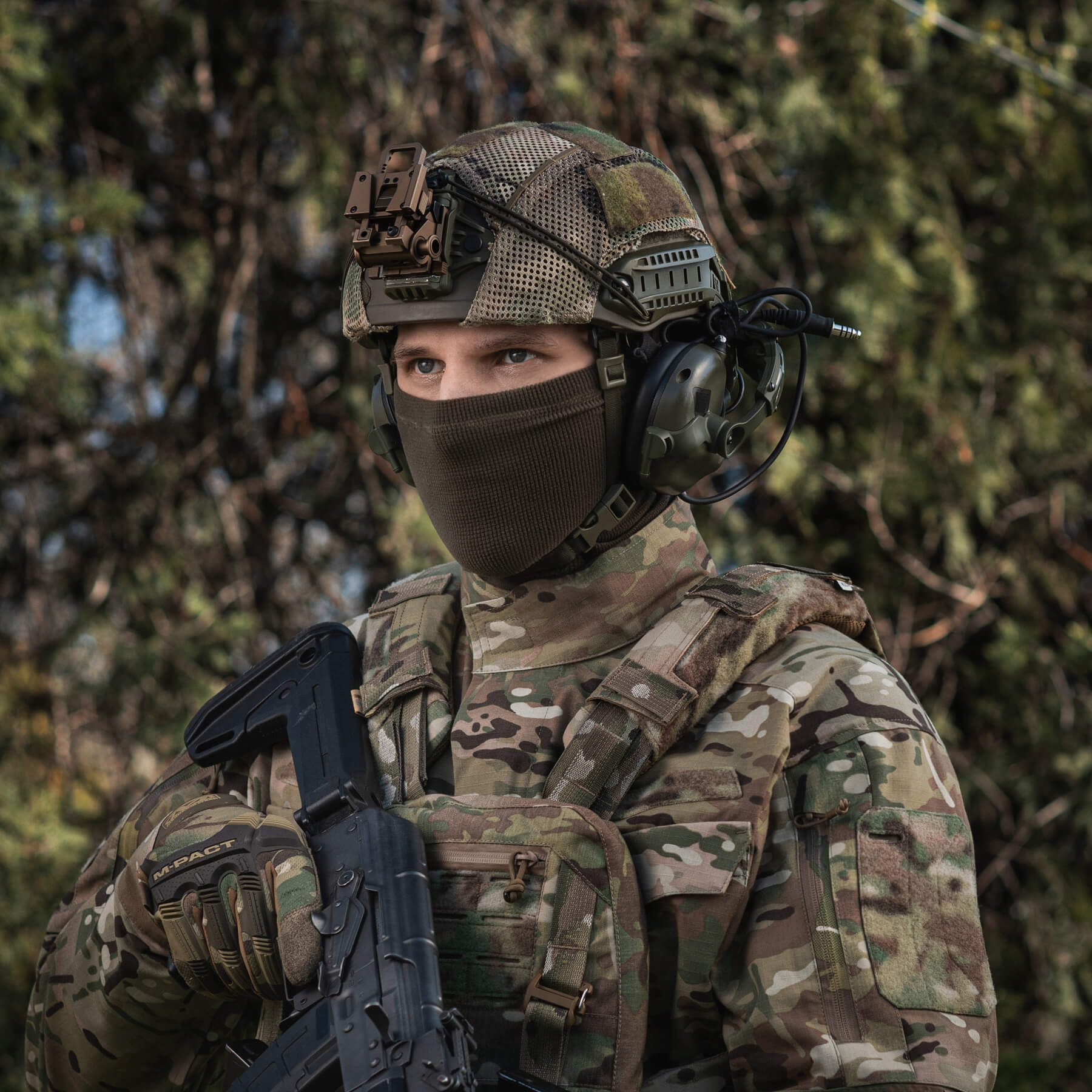 M-Tac шарф-труба довгий мікрофліс ріп-стоп Dark Olive
