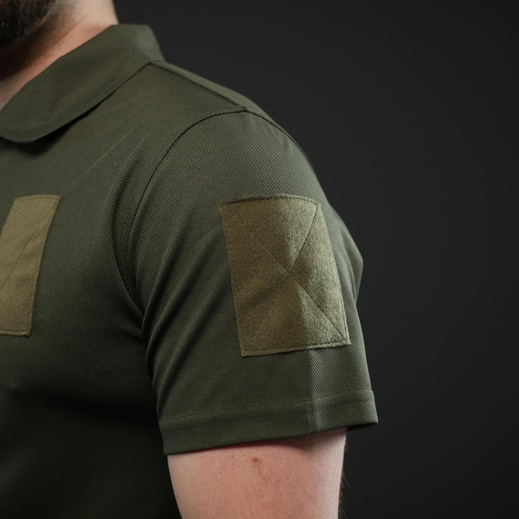 Тактична футболка поло олива Military (44р)