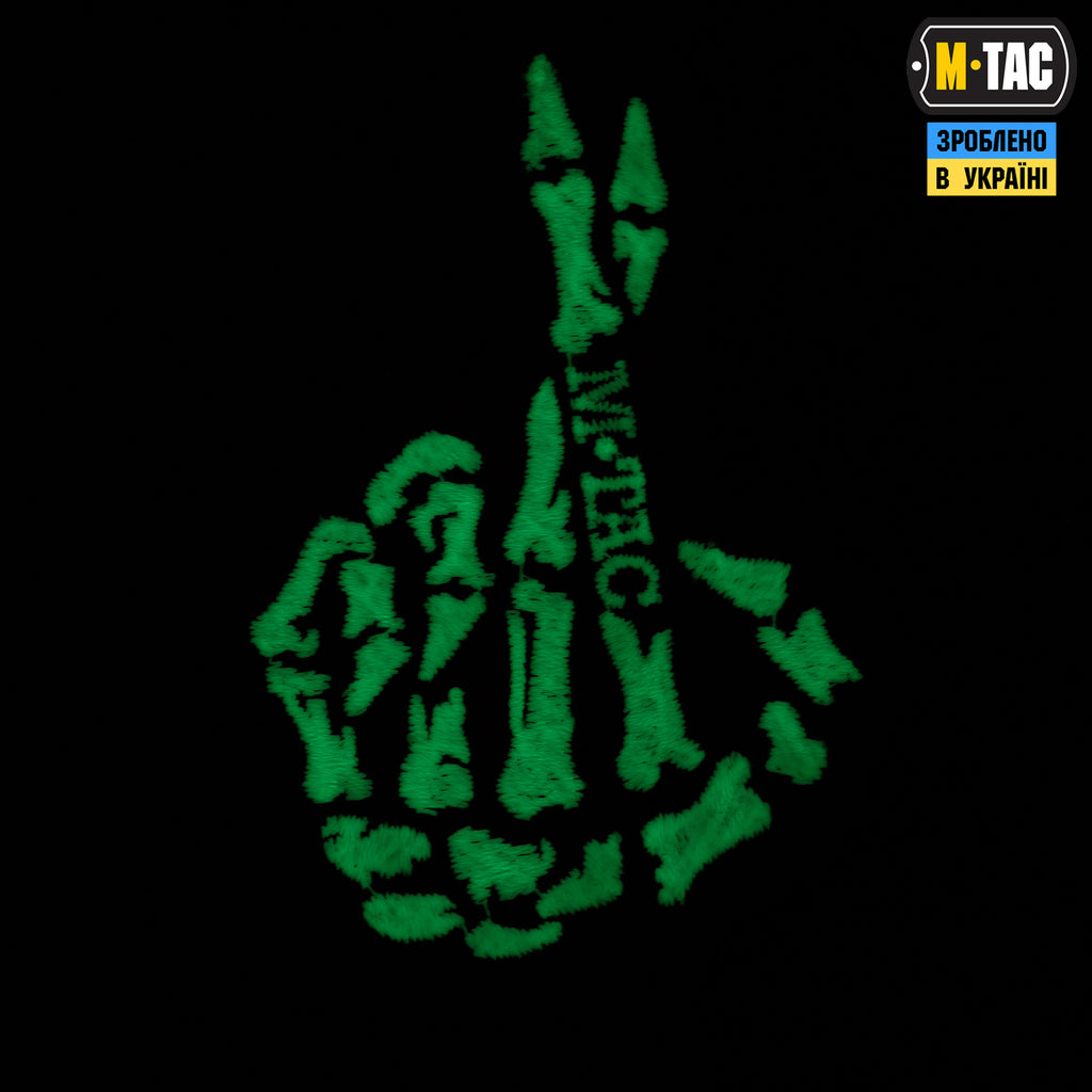 M-Tac нашивка Crossed Fingers (вишивка) Black