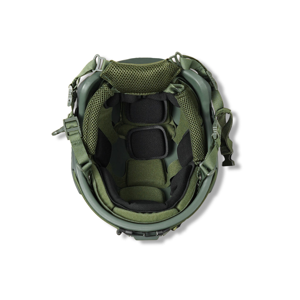 Кевларовий балістичний шолом FAST GEN III Kevlar Olive з кріпленням NVG та рейками