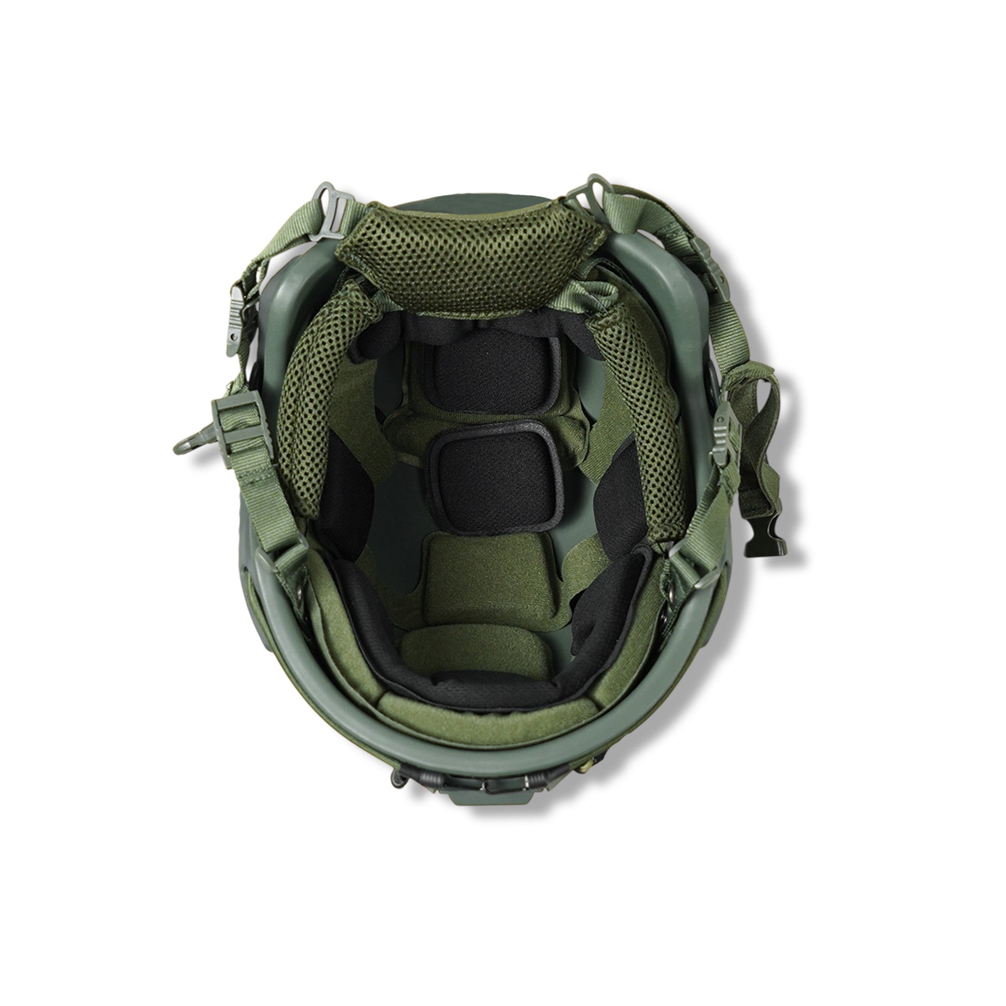 Кевларовий балістичний шолом FAST GEN III Kevlar Olive з кріпленням NVG та рейками