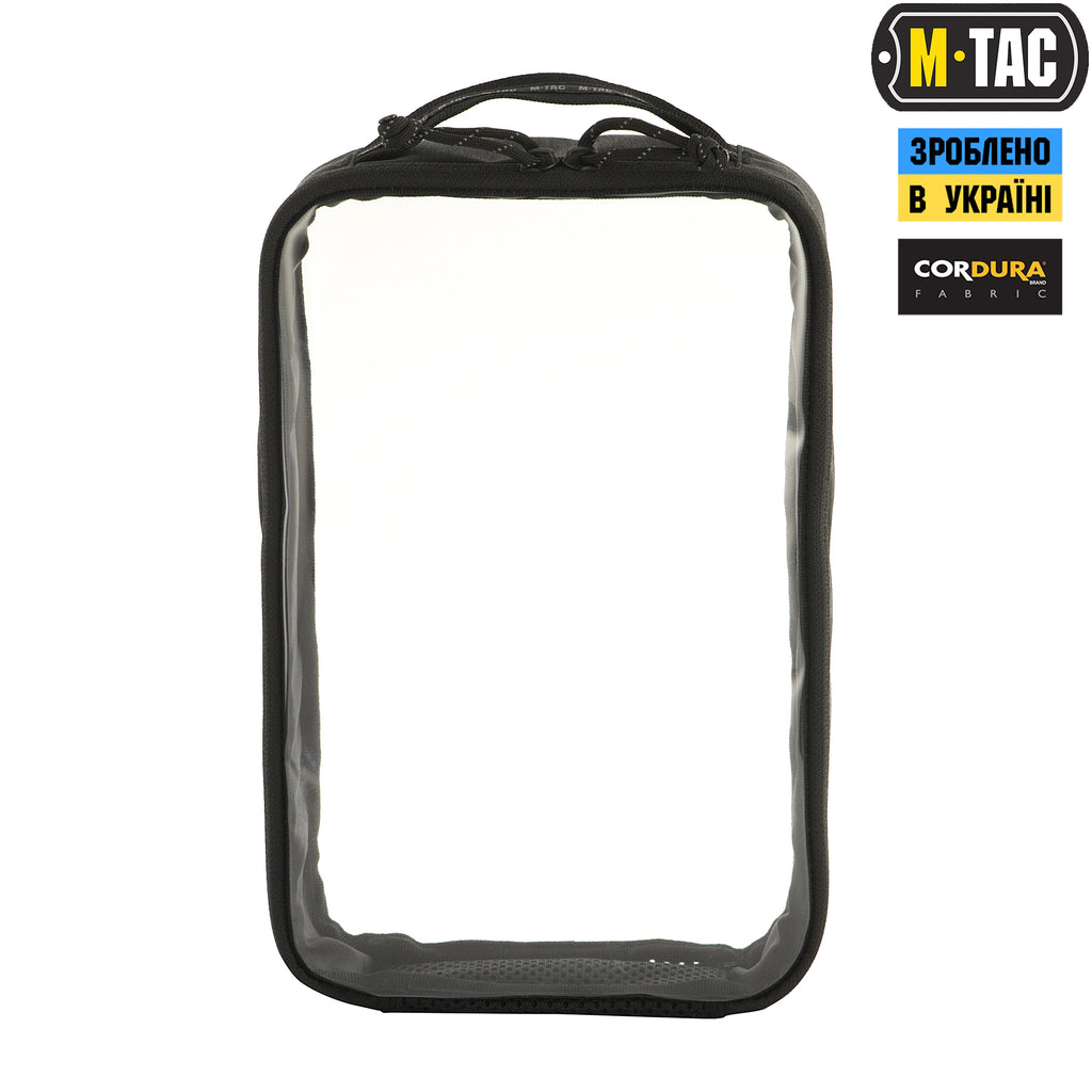 M-Tac органайзер утилітарний прозорий Elite Large (30х19 см) Black