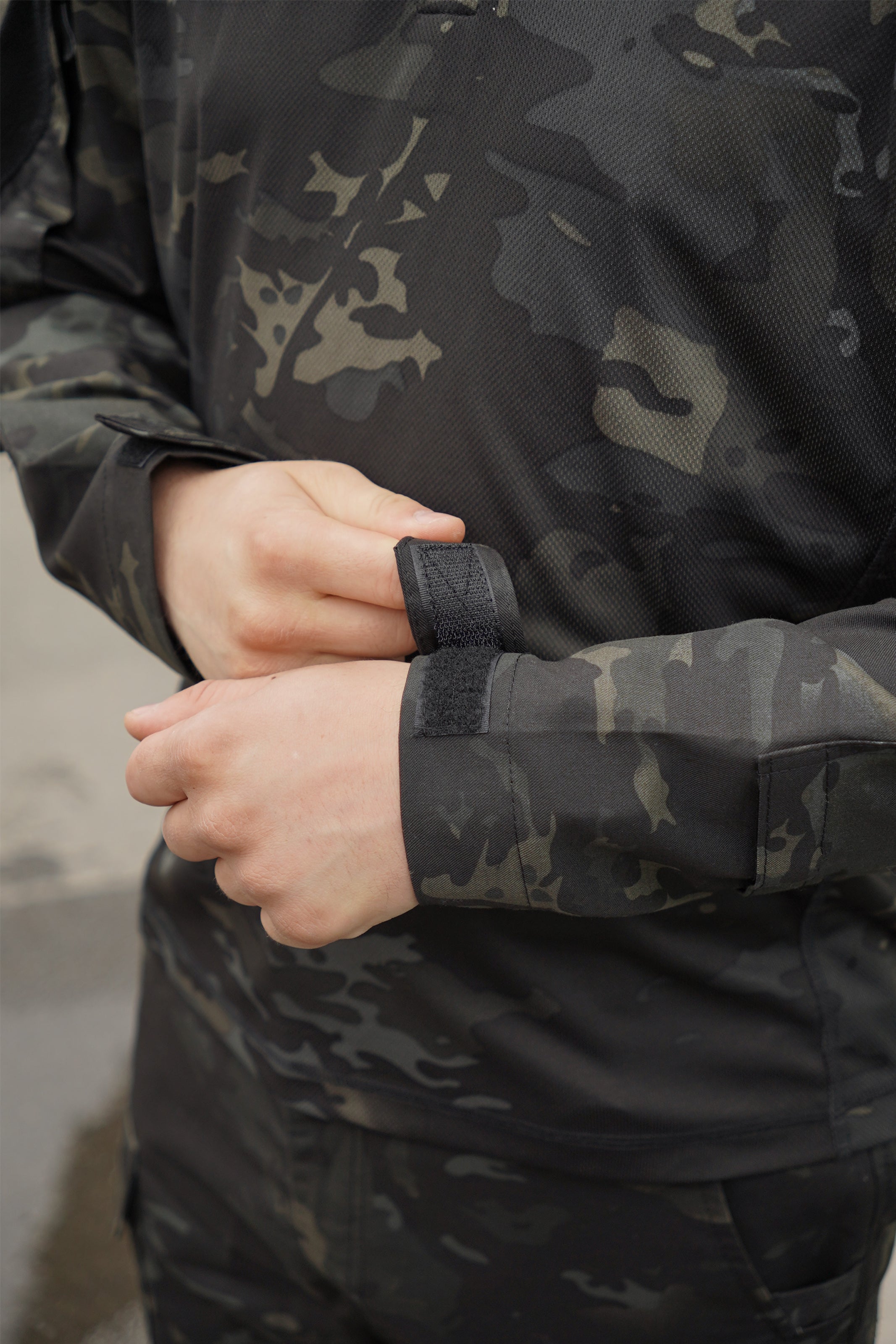 Тактична сорочка УБАКС UA (CoolPass) з довгим рукавом Black Multicam-S