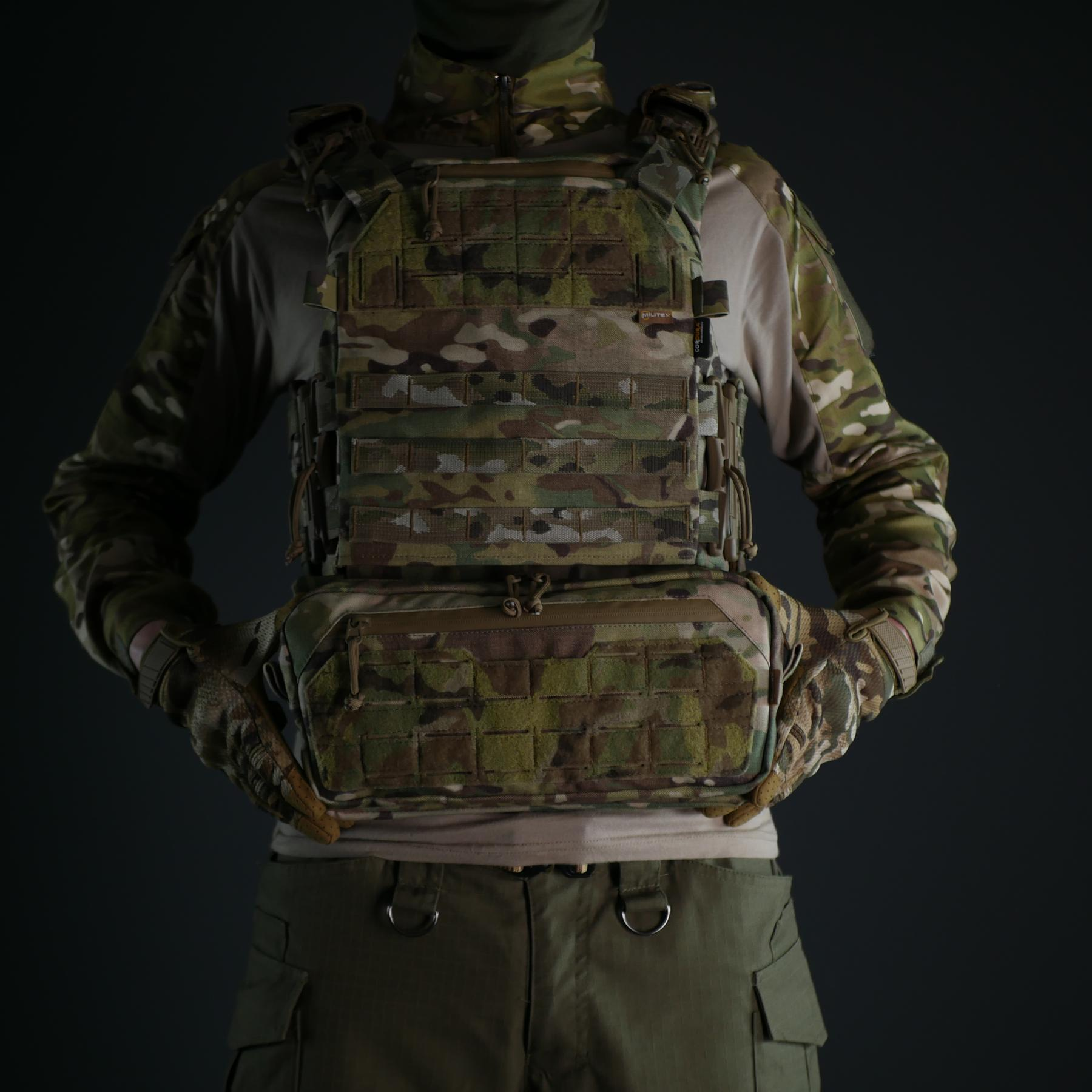 Підсумок під захист живота Militex Мультикам з Cordura original USA (L) з балістичним захистом 2 класу