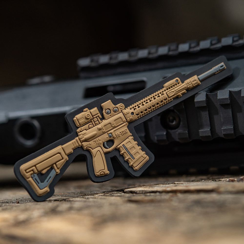 M-Tac нашивка AR-15 3D ПВХ койот