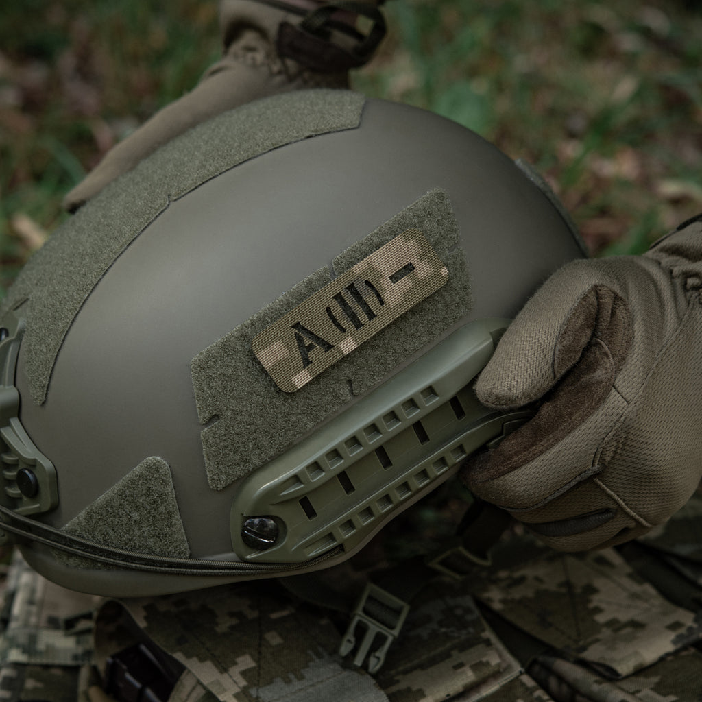 M-Tac нашивка група крові A (II) - наскрізна Laser Cut 25х80 MM14