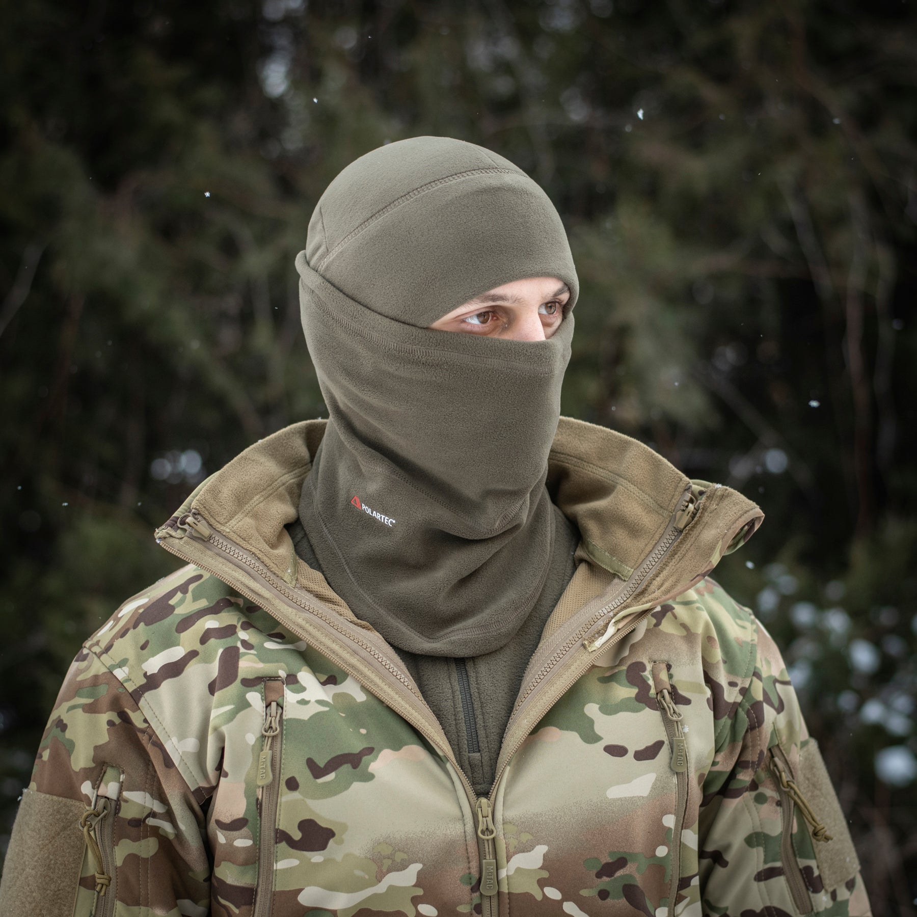 M-Tac шарф-труба анатомічний з затяжкою Polartec Dark Olive