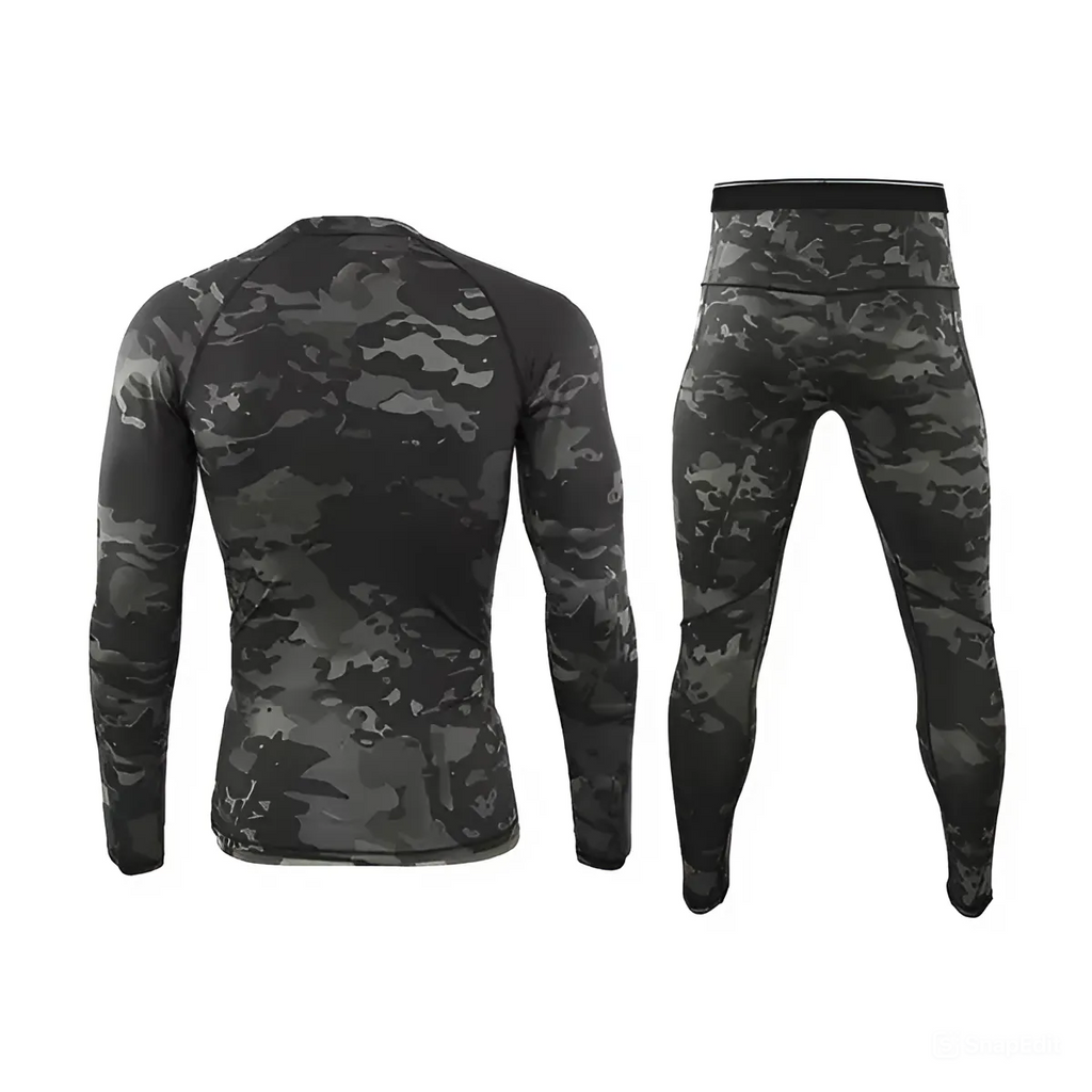 Термобілизна чорний мультикам ESDY Tactical Thermal