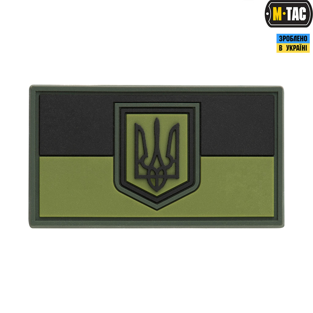 M-Tac нашивка прапор України малий ПВХ олива