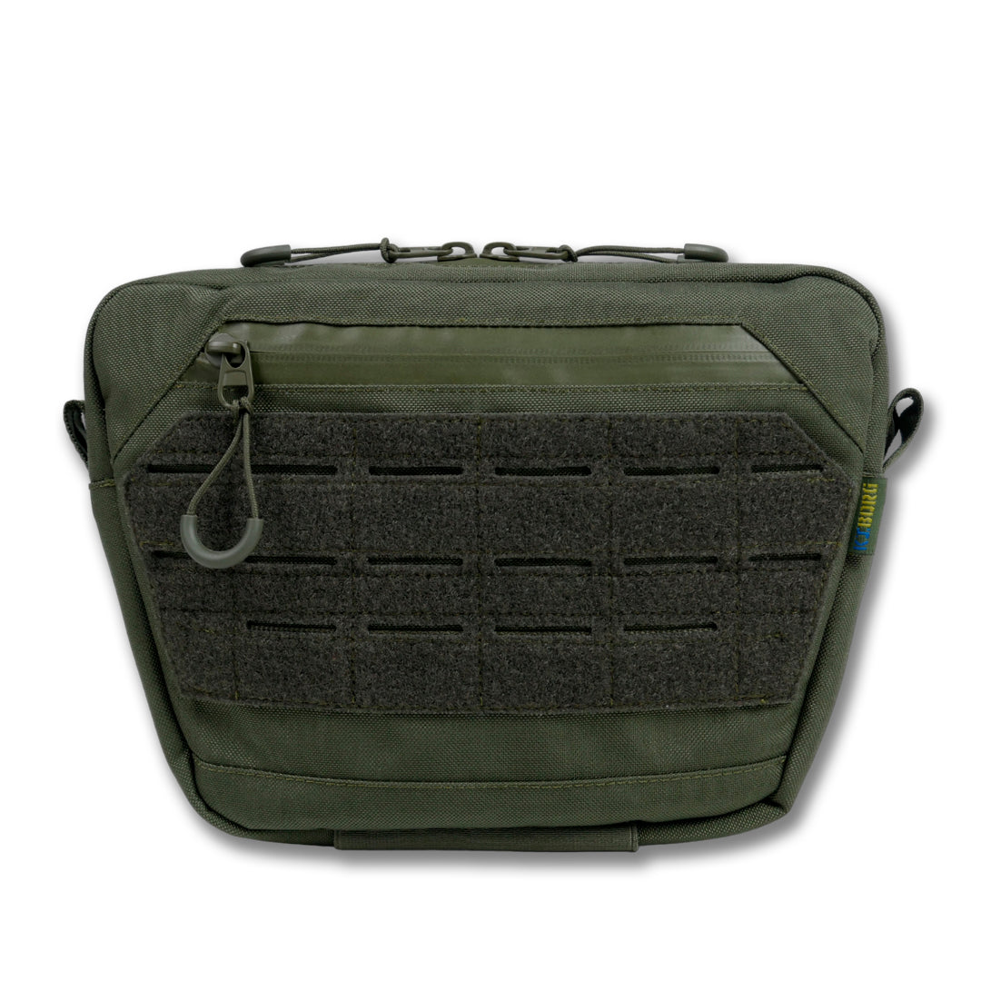 Сумка-напашник XL з балістичним пакетом 1 клас захисту Kiborg GU Сordura Khaki