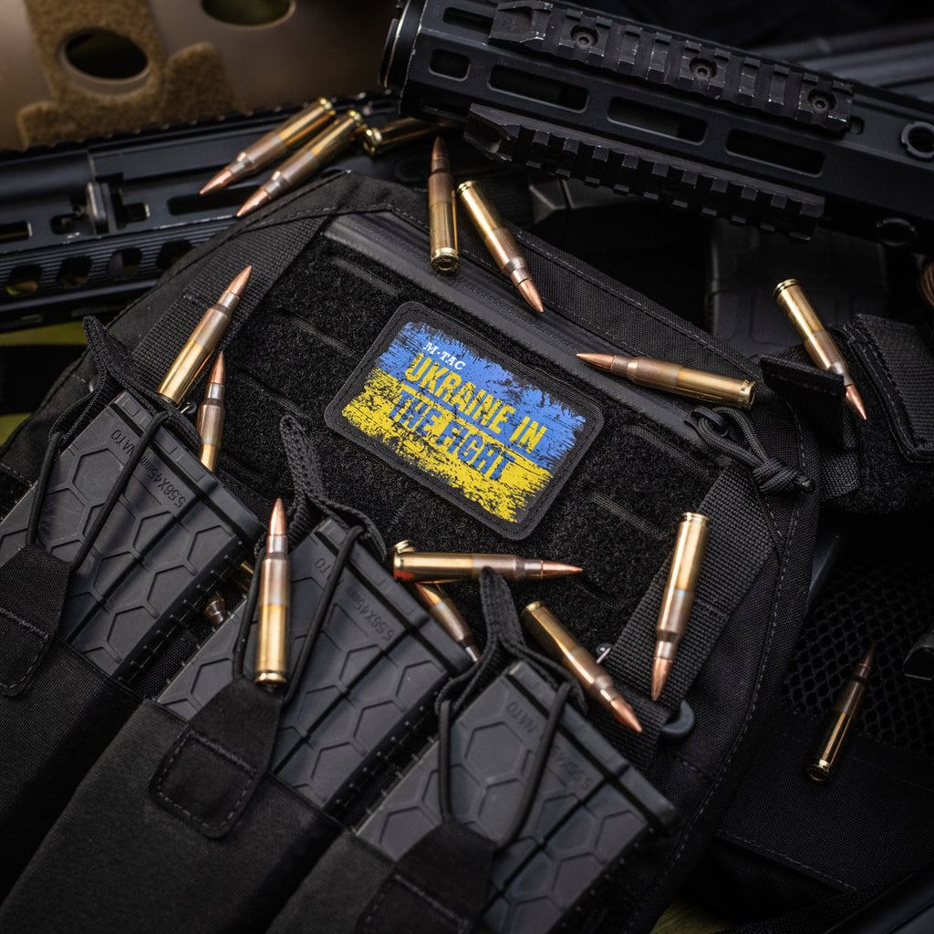 M-Tac нашивка Ukraine in the Fight (80х50 мм)