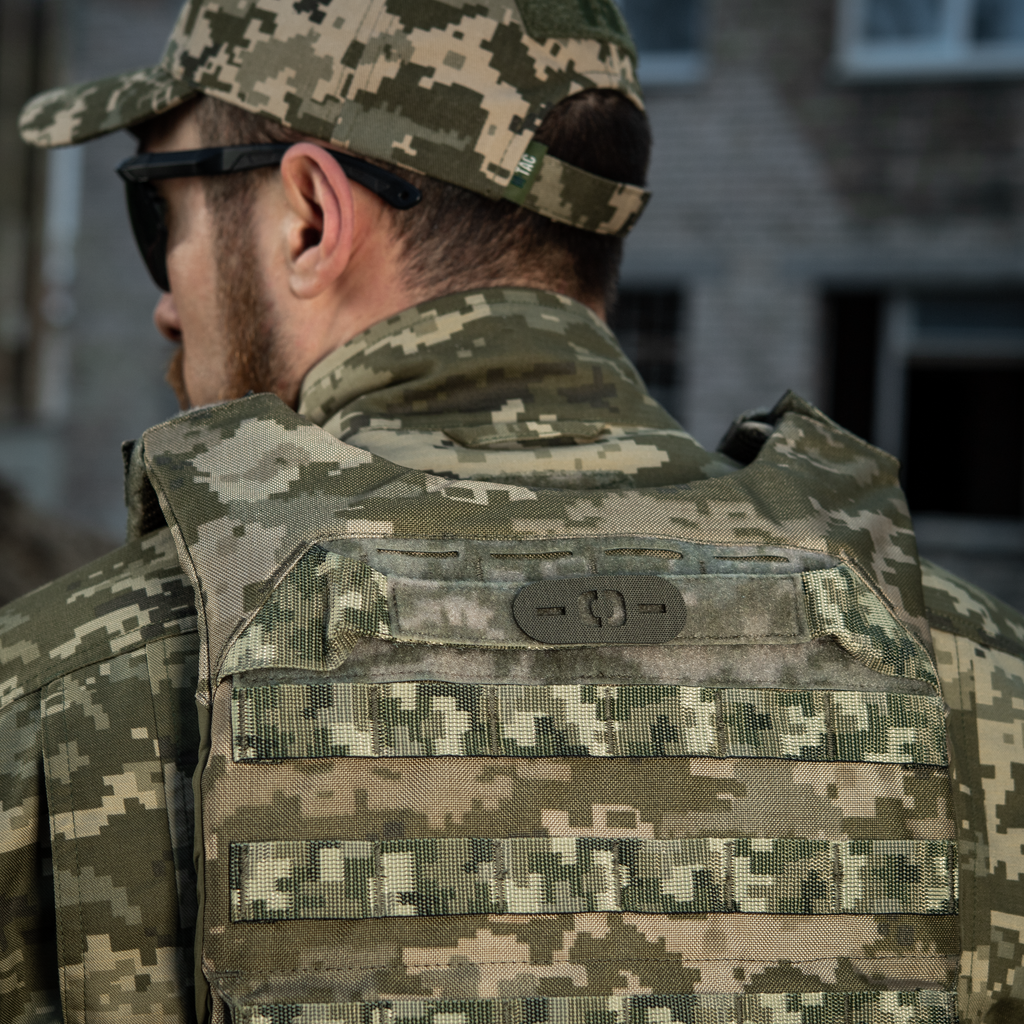 M-Tac нашивка група крові +0+ наскрізна Laser Cut Ranger Green