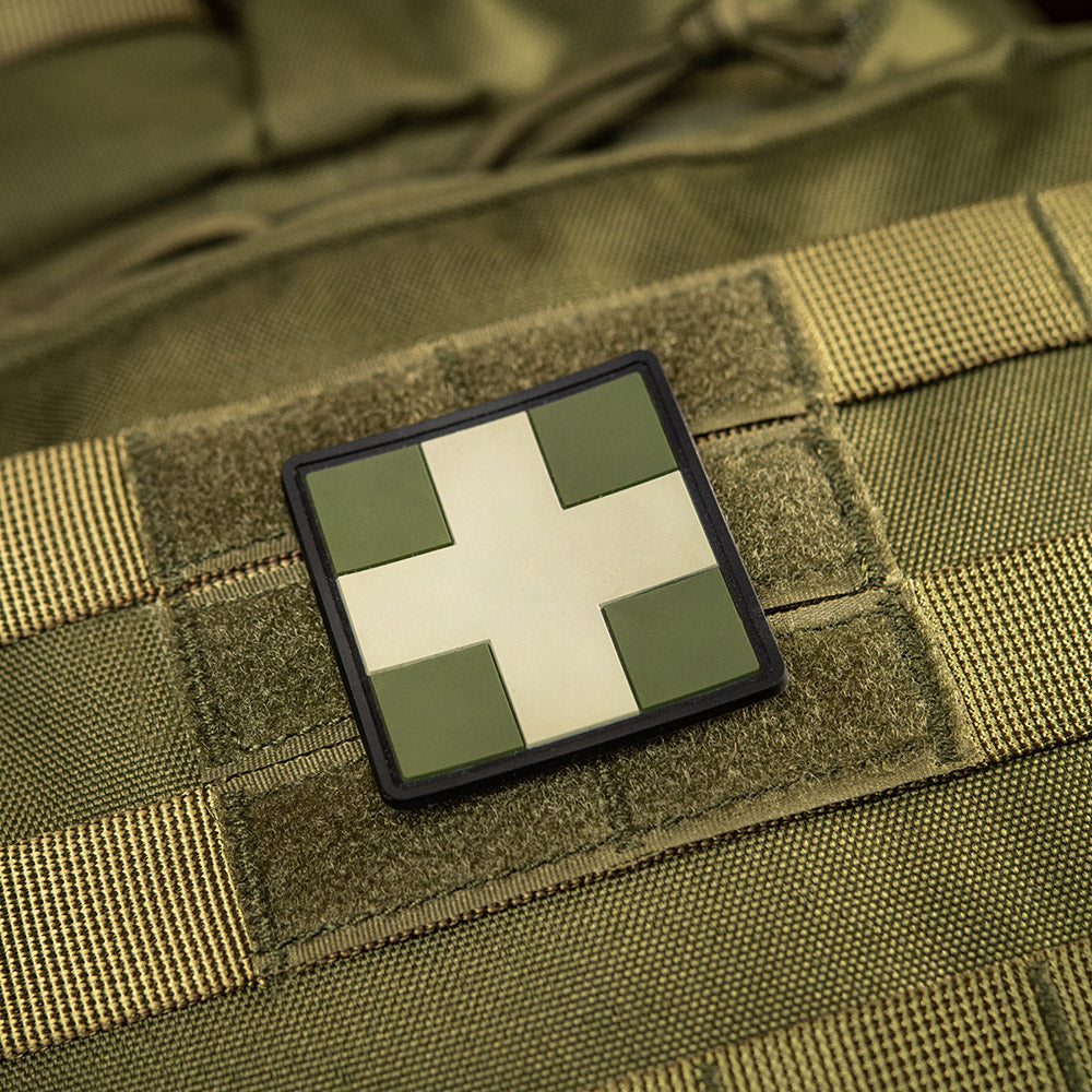 M-Tac нашивка Medic Cross Square ПВХ олива