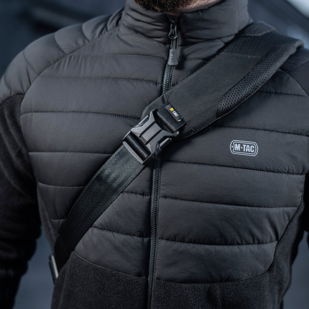 M-Tac рюкзак однолямочний Agent Elite Hex Black