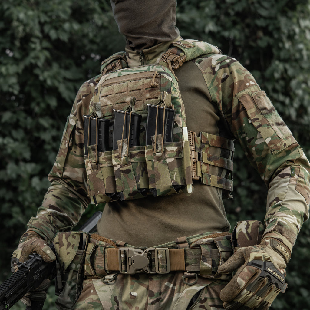 M-Tac передня панель для плитоноски Cuirass QRS на три магазина Multicam