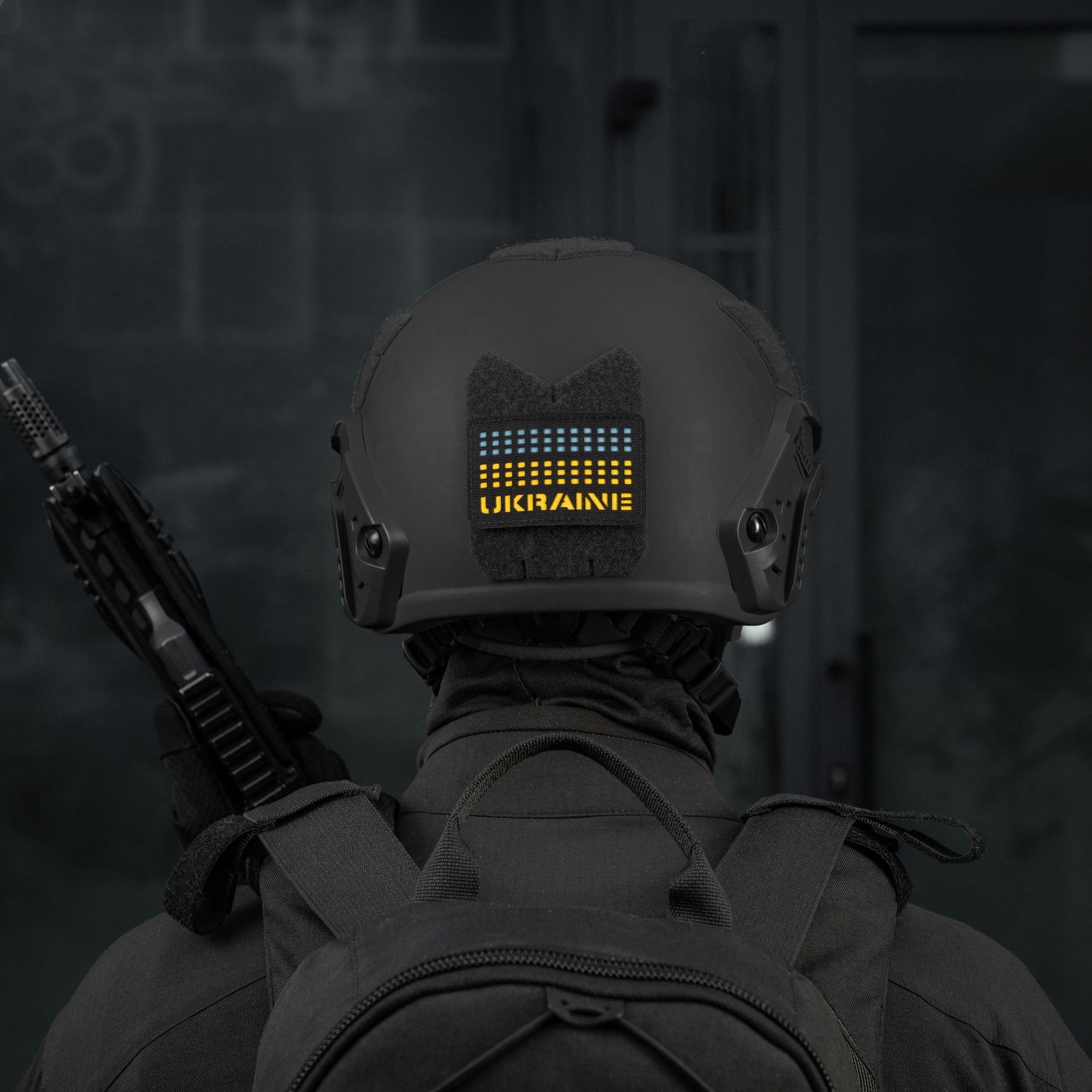 M-Tac нашивка Ukraine Laser Cut Black/Yellow/Blue/GID