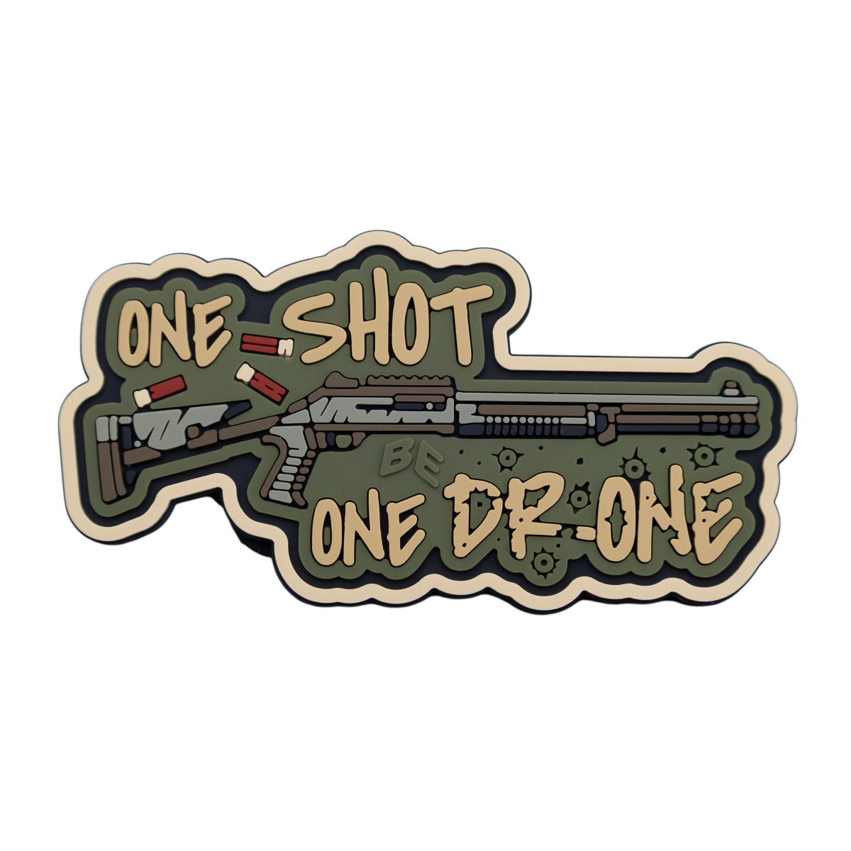 Brand Element нашивка One shot one drone (olive)