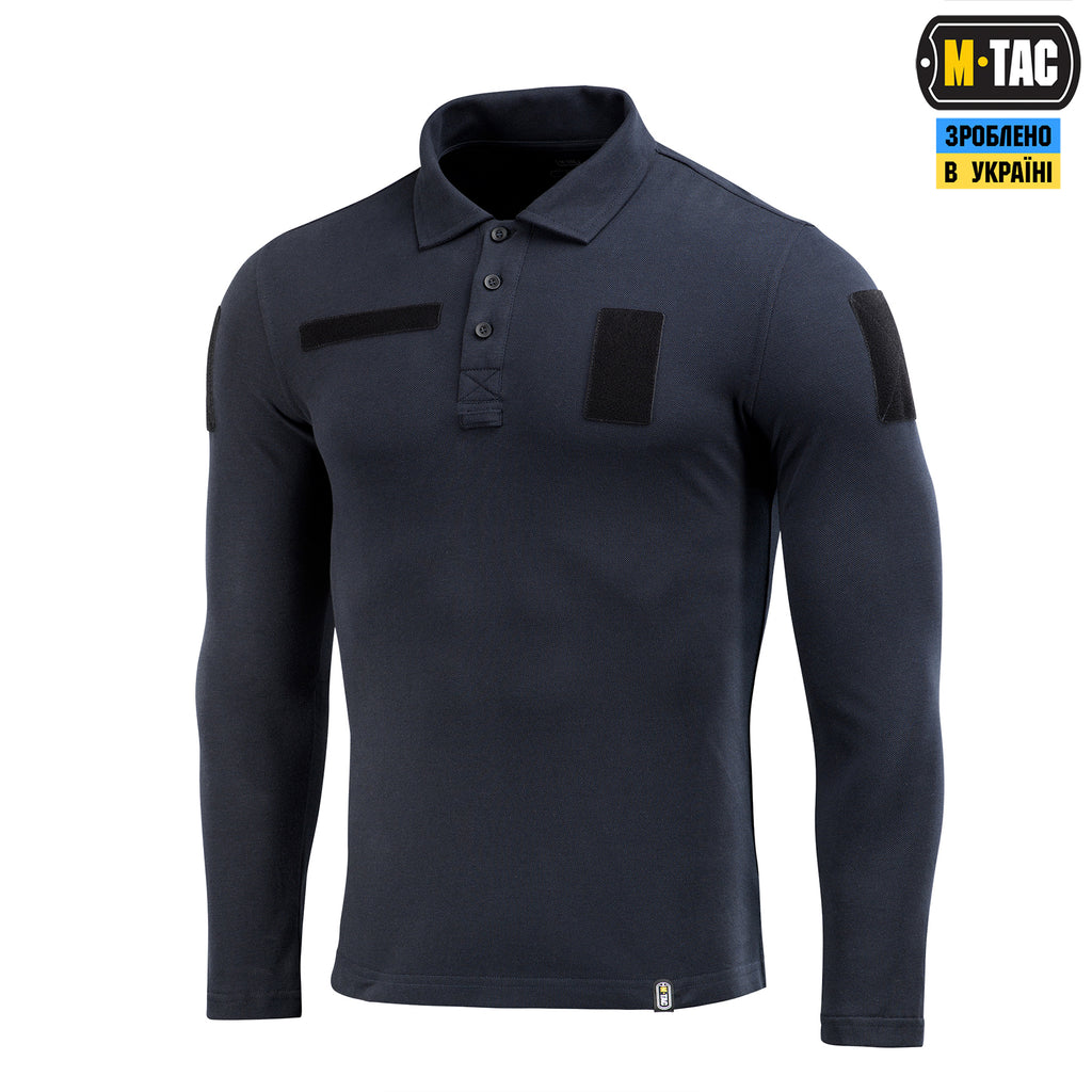 M-Tac поло тактичне довгий рукав 65/35 Dark Navy Blue